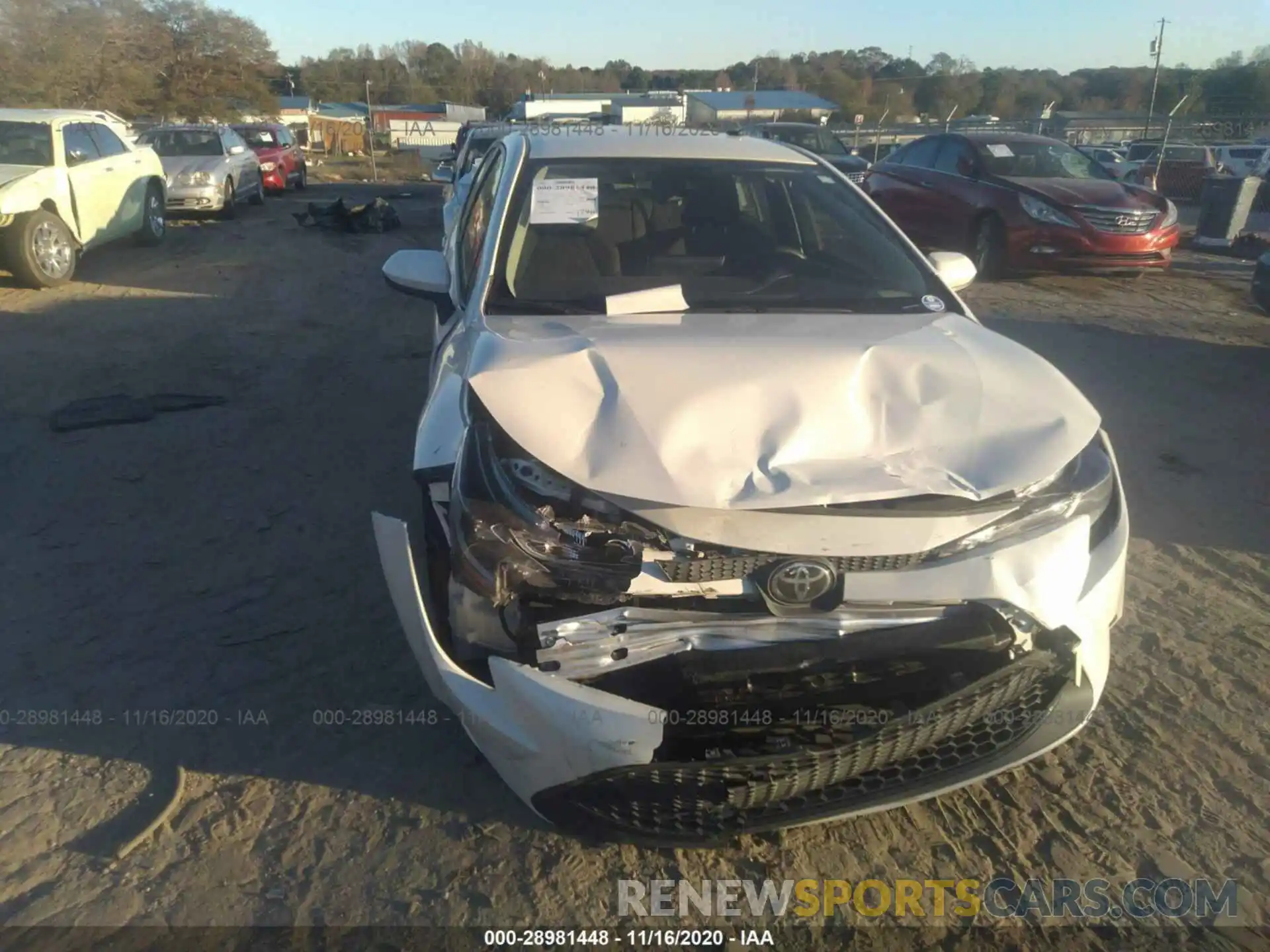 6 Photograph of a damaged car JTDEPRAE1LJ074722 TOYOTA COROLLA 2020