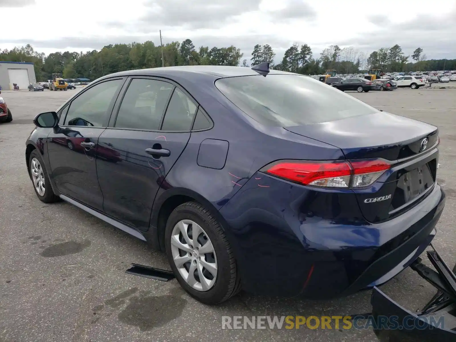 3 Photograph of a damaged car JTDEPRAE1LJ074848 TOYOTA COROLLA 2020