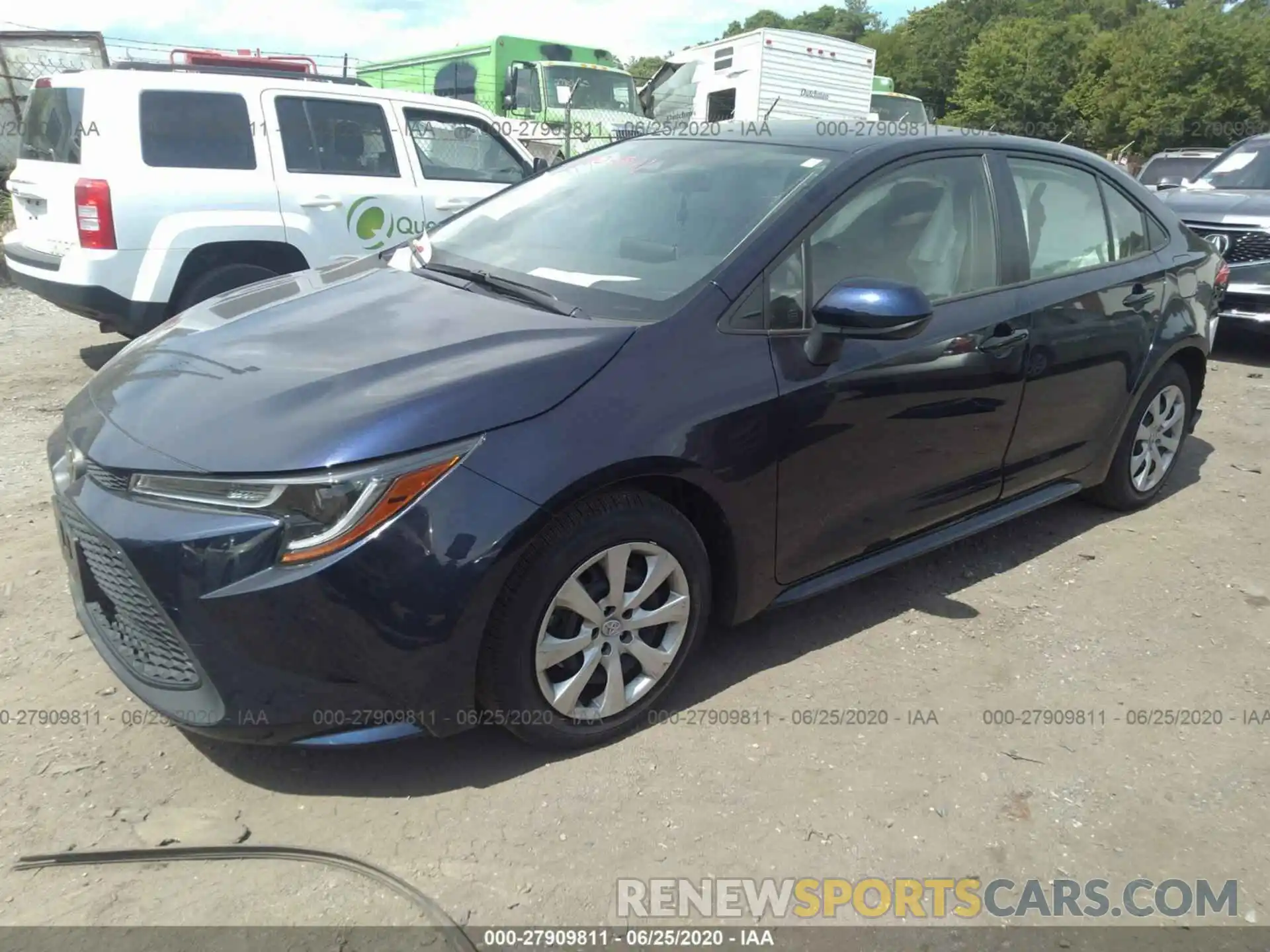 2 Photograph of a damaged car JTDEPRAE1LJ075188 TOYOTA COROLLA 2020