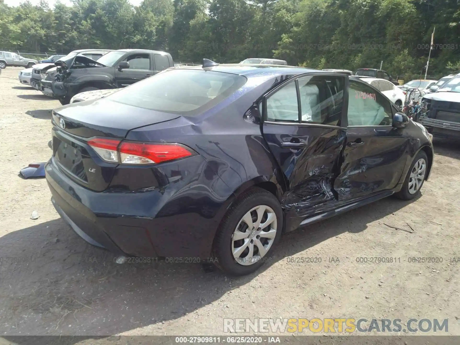 4 Photograph of a damaged car JTDEPRAE1LJ075188 TOYOTA COROLLA 2020