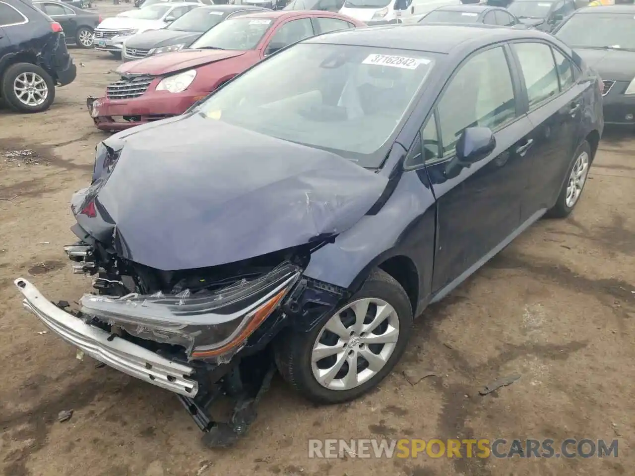 2 Photograph of a damaged car JTDEPRAE1LJ075529 TOYOTA COROLLA 2020