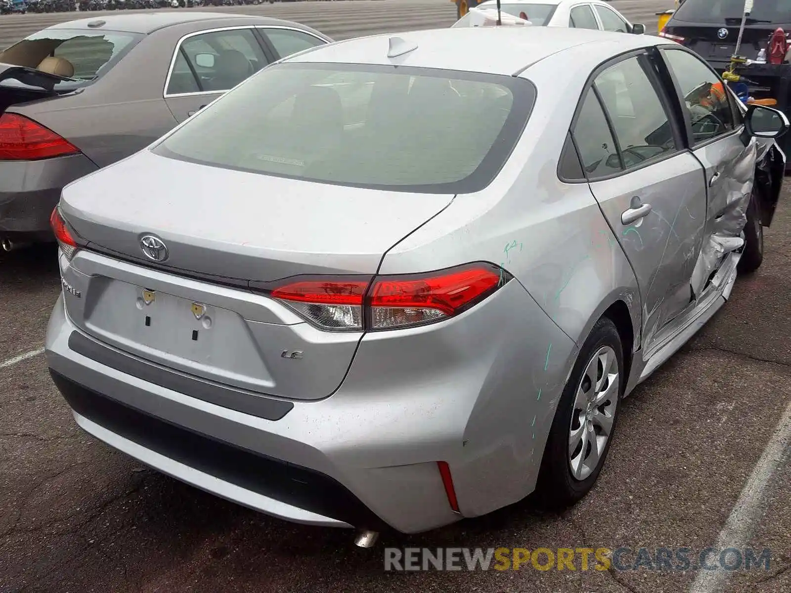 4 Photograph of a damaged car JTDEPRAE1LJ076664 TOYOTA COROLLA 2020