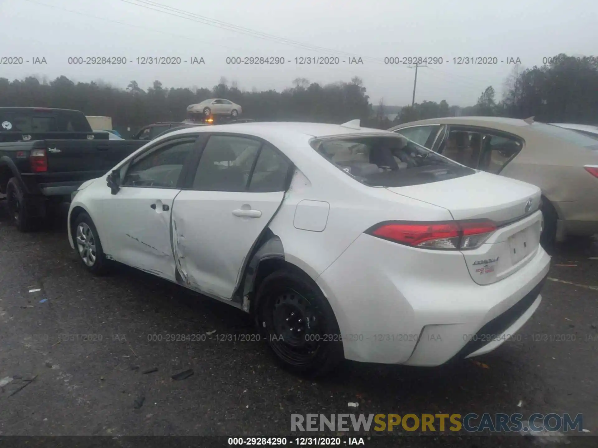 3 Photograph of a damaged car JTDEPRAE1LJ077202 TOYOTA COROLLA 2020