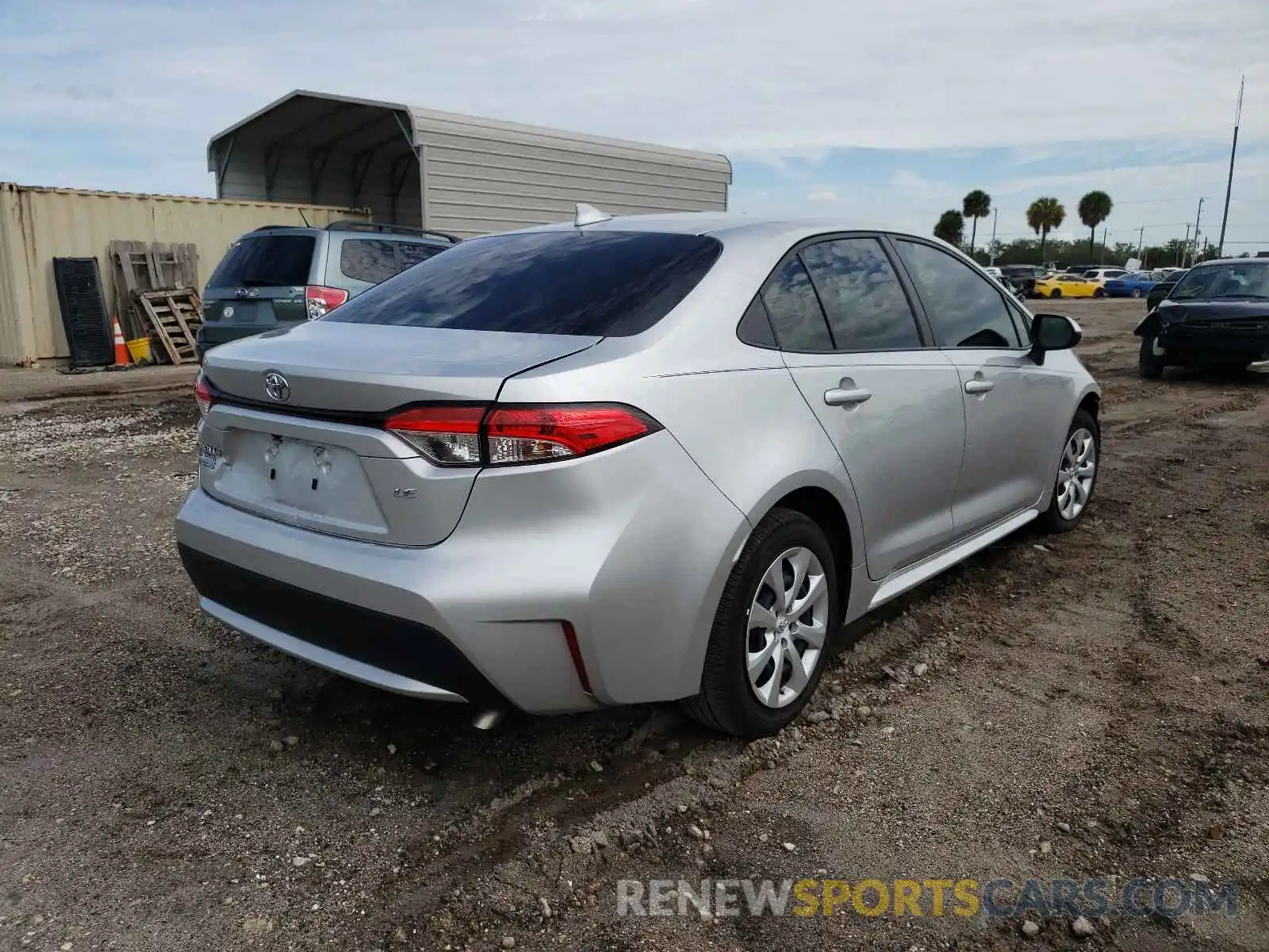 4 Photograph of a damaged car JTDEPRAE1LJ077636 TOYOTA COROLLA 2020