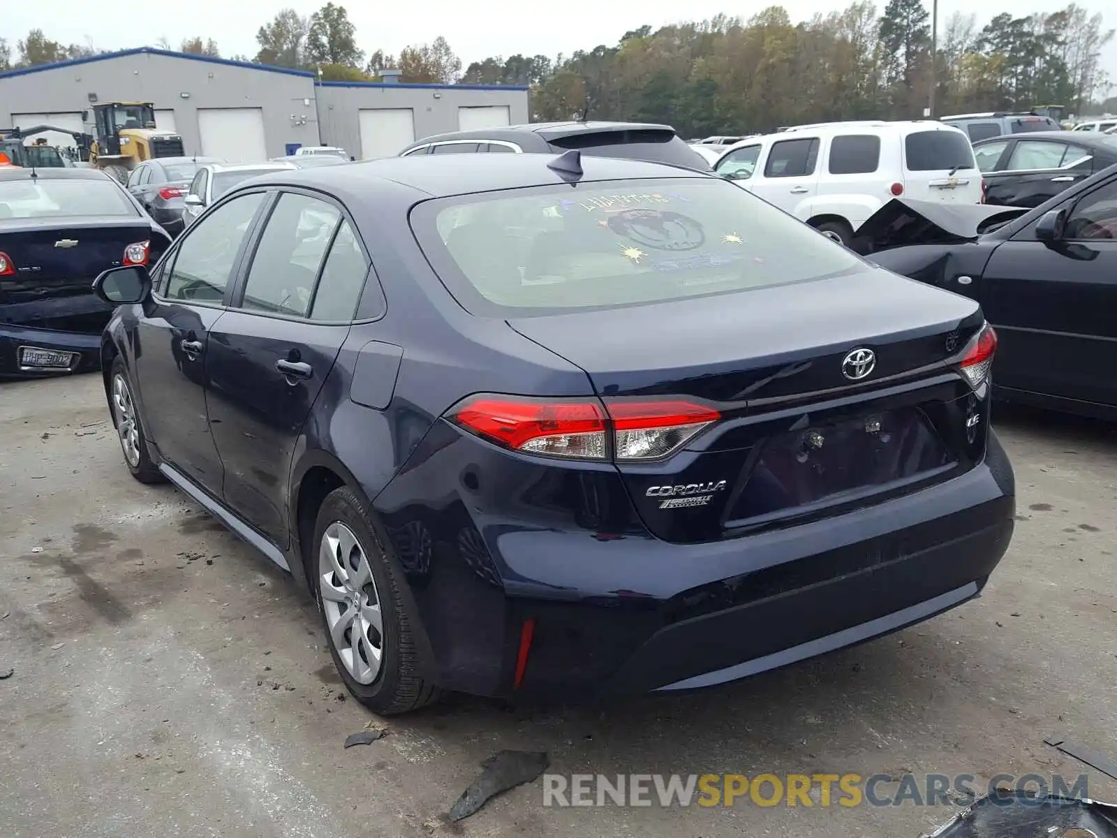 3 Photograph of a damaged car JTDEPRAE1LJ077703 TOYOTA COROLLA 2020