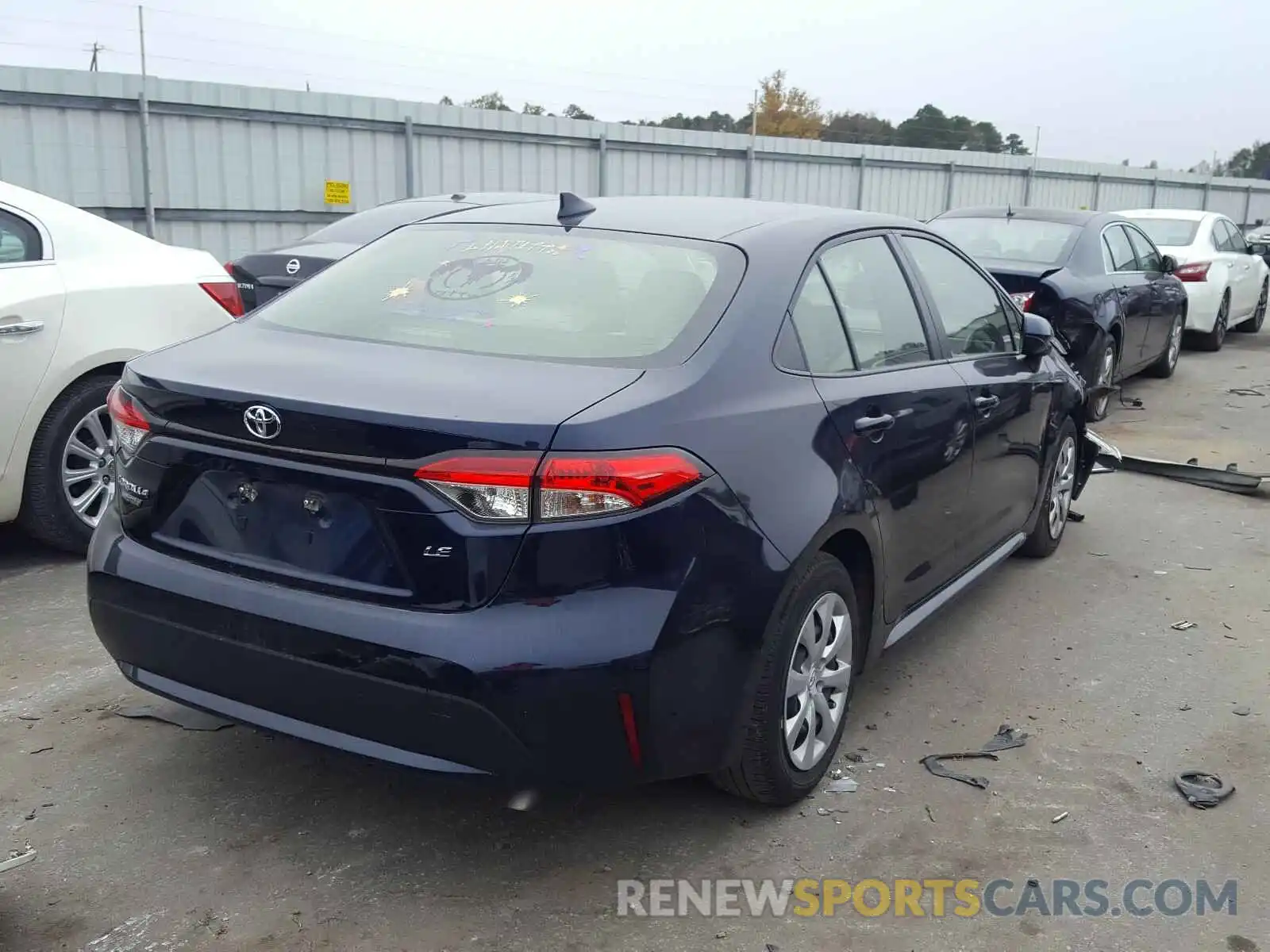 4 Photograph of a damaged car JTDEPRAE1LJ077703 TOYOTA COROLLA 2020