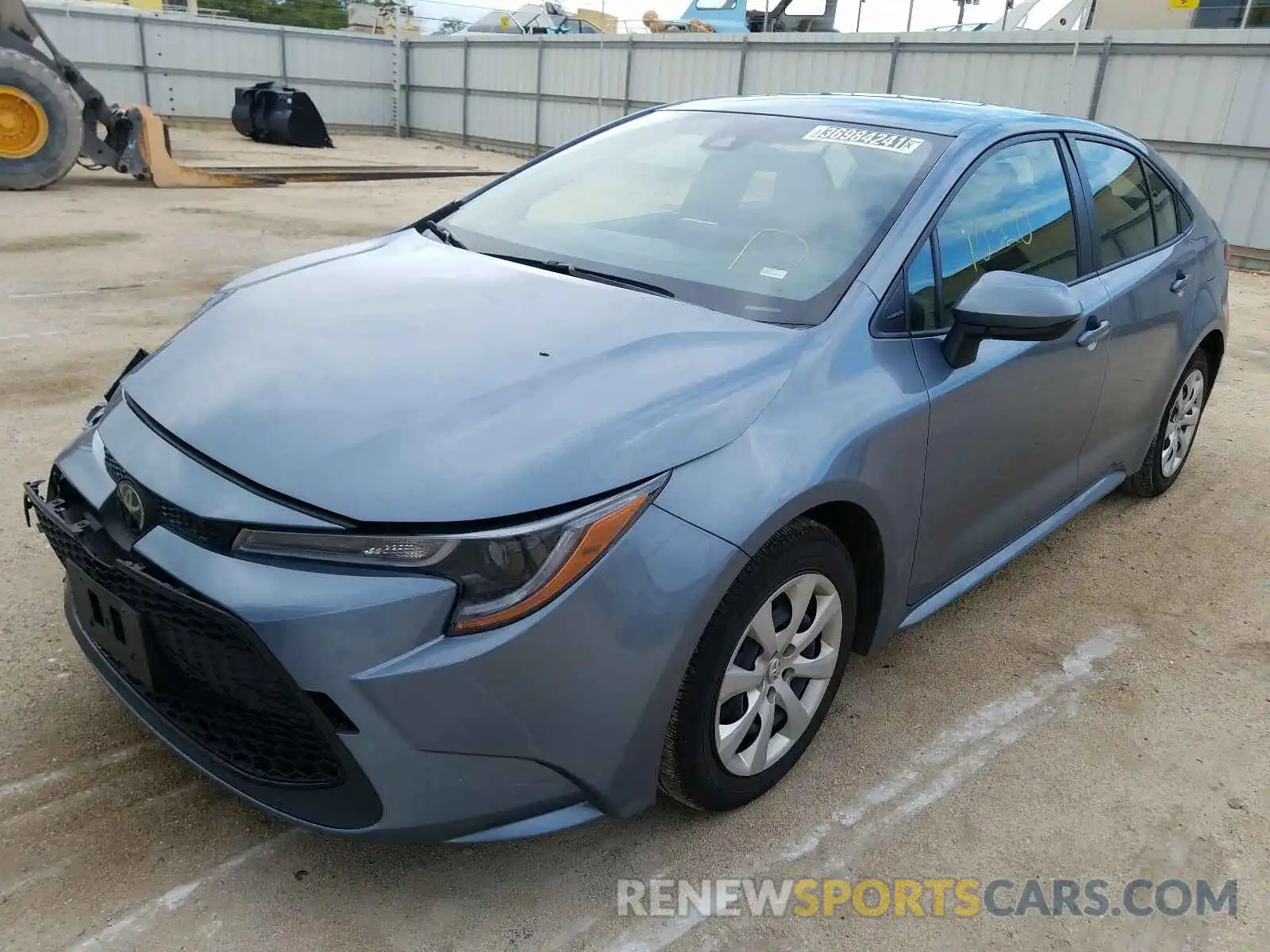 2 Photograph of a damaged car JTDEPRAE1LJ078446 TOYOTA COROLLA 2020