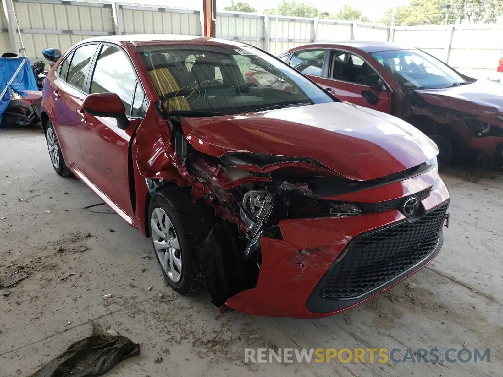 9 Photograph of a damaged car JTDEPRAE1LJ079337 TOYOTA COROLLA 2020