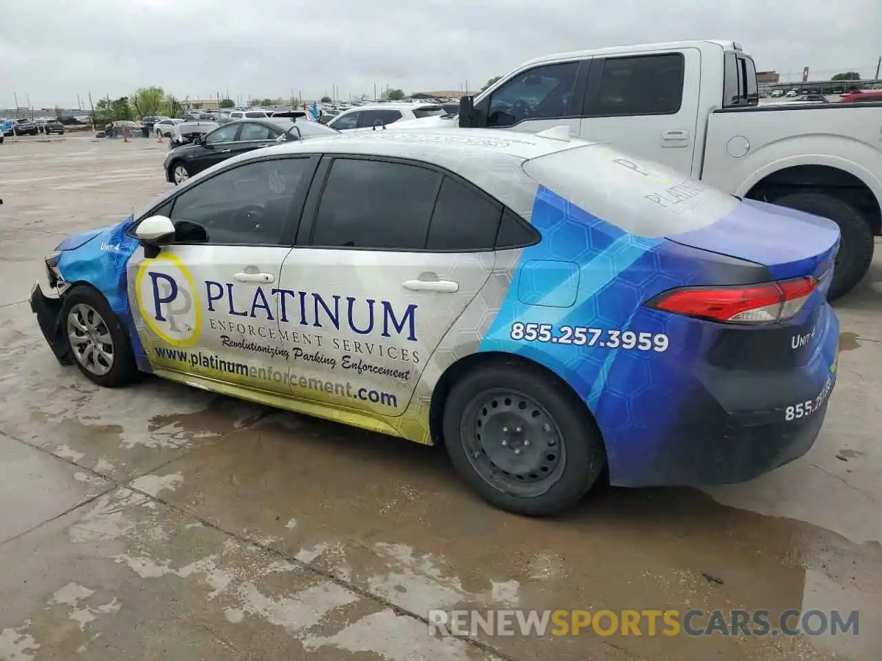 2 Photograph of a damaged car JTDEPRAE1LJ079662 TOYOTA COROLLA 2020