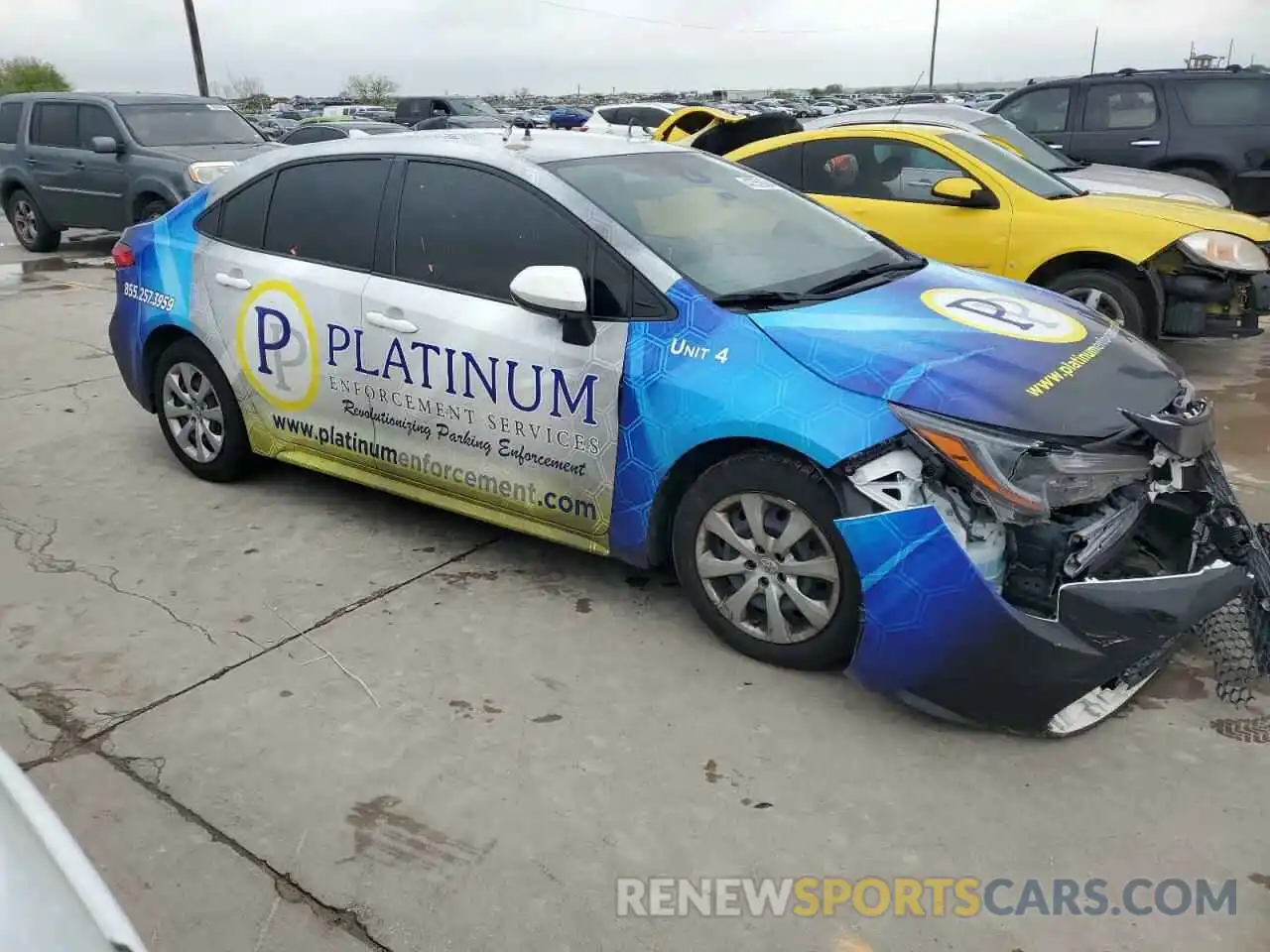 4 Photograph of a damaged car JTDEPRAE1LJ079662 TOYOTA COROLLA 2020