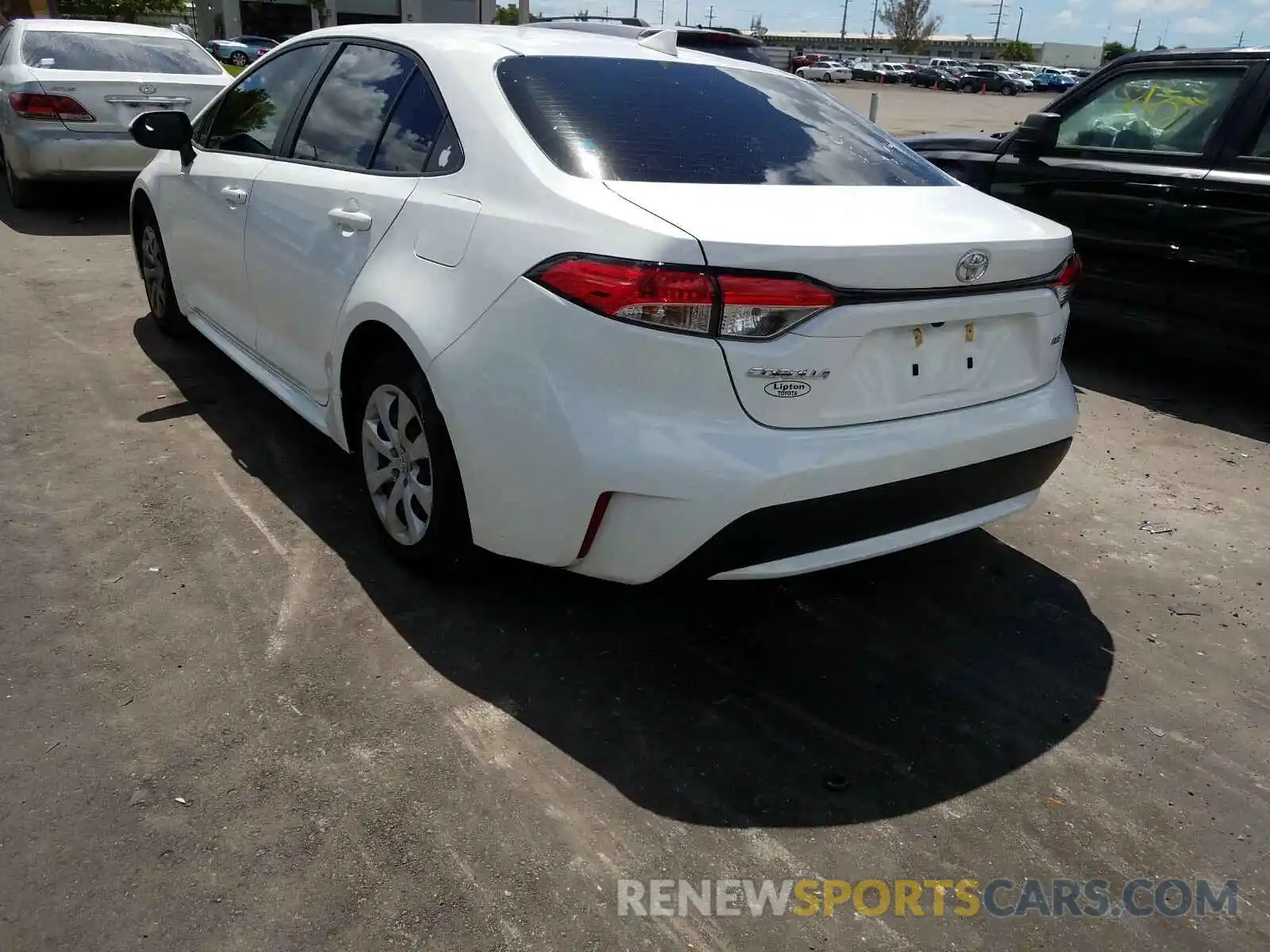 3 Photograph of a damaged car JTDEPRAE1LJ080133 TOYOTA COROLLA 2020