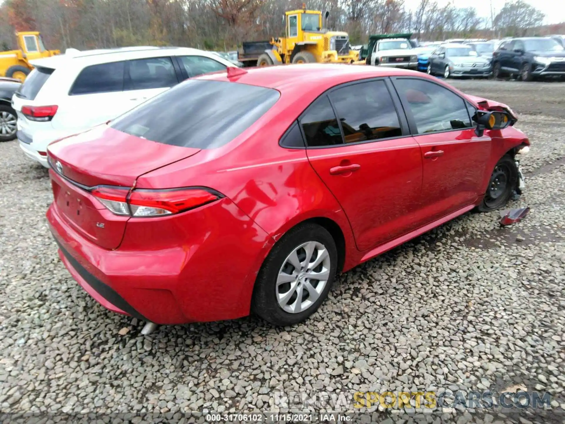 4 Photograph of a damaged car JTDEPRAE1LJ081301 TOYOTA COROLLA 2020