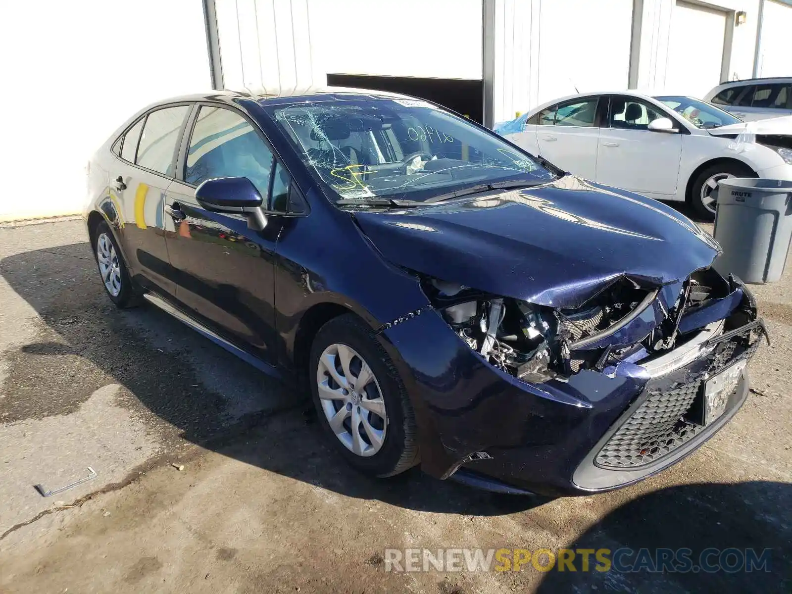 1 Photograph of a damaged car JTDEPRAE1LJ081508 TOYOTA COROLLA 2020