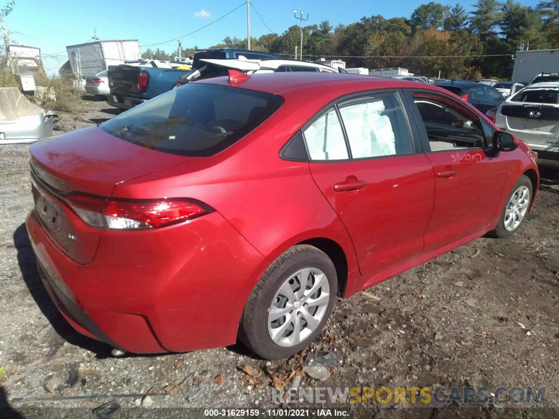 4 Photograph of a damaged car JTDEPRAE1LJ081900 TOYOTA COROLLA 2020