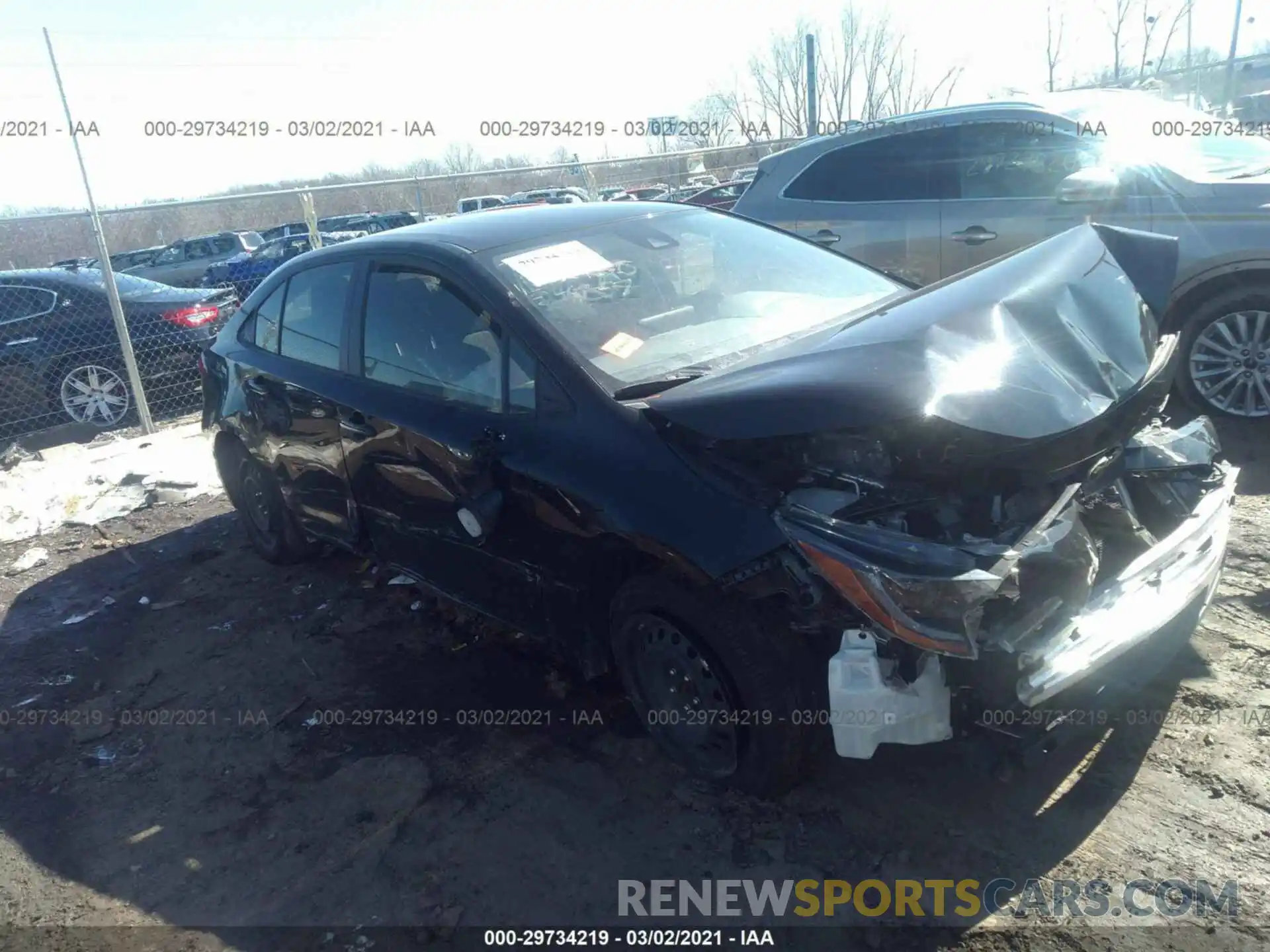 1 Photograph of a damaged car JTDEPRAE1LJ083016 TOYOTA COROLLA 2020