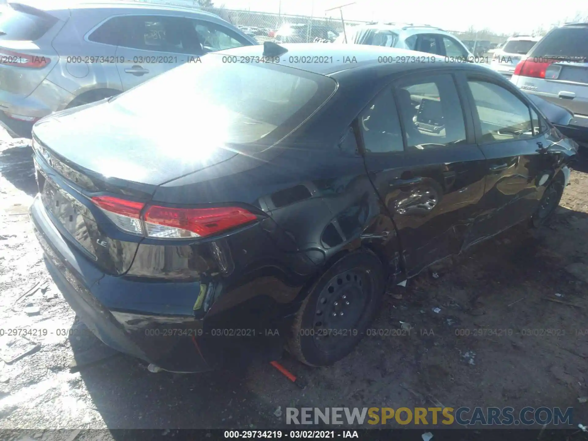 4 Photograph of a damaged car JTDEPRAE1LJ083016 TOYOTA COROLLA 2020