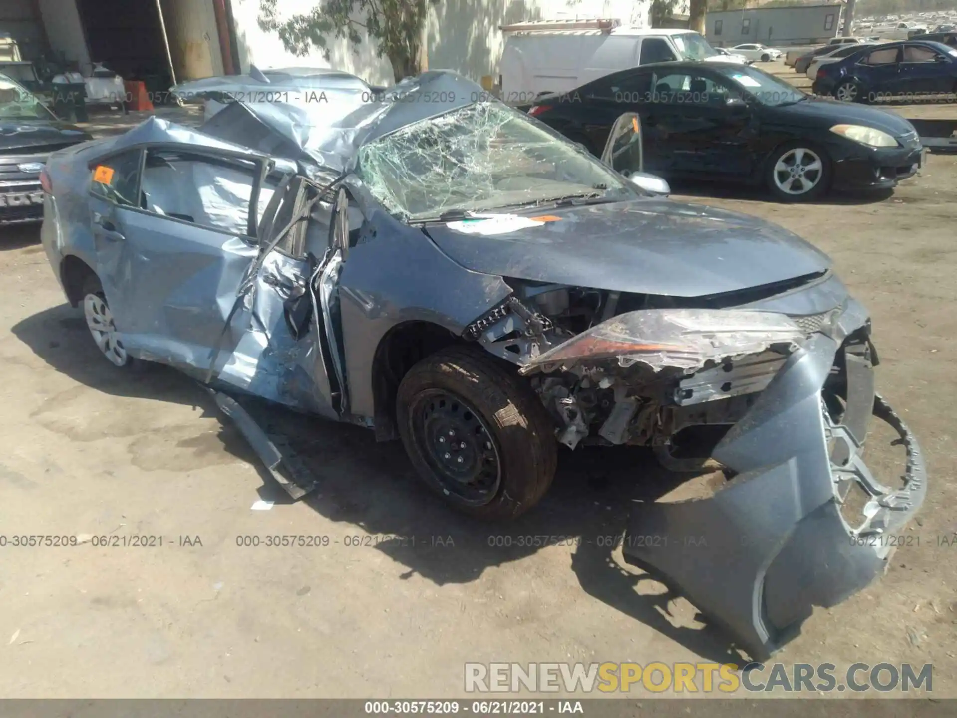 1 Photograph of a damaged car JTDEPRAE1LJ083310 TOYOTA COROLLA 2020