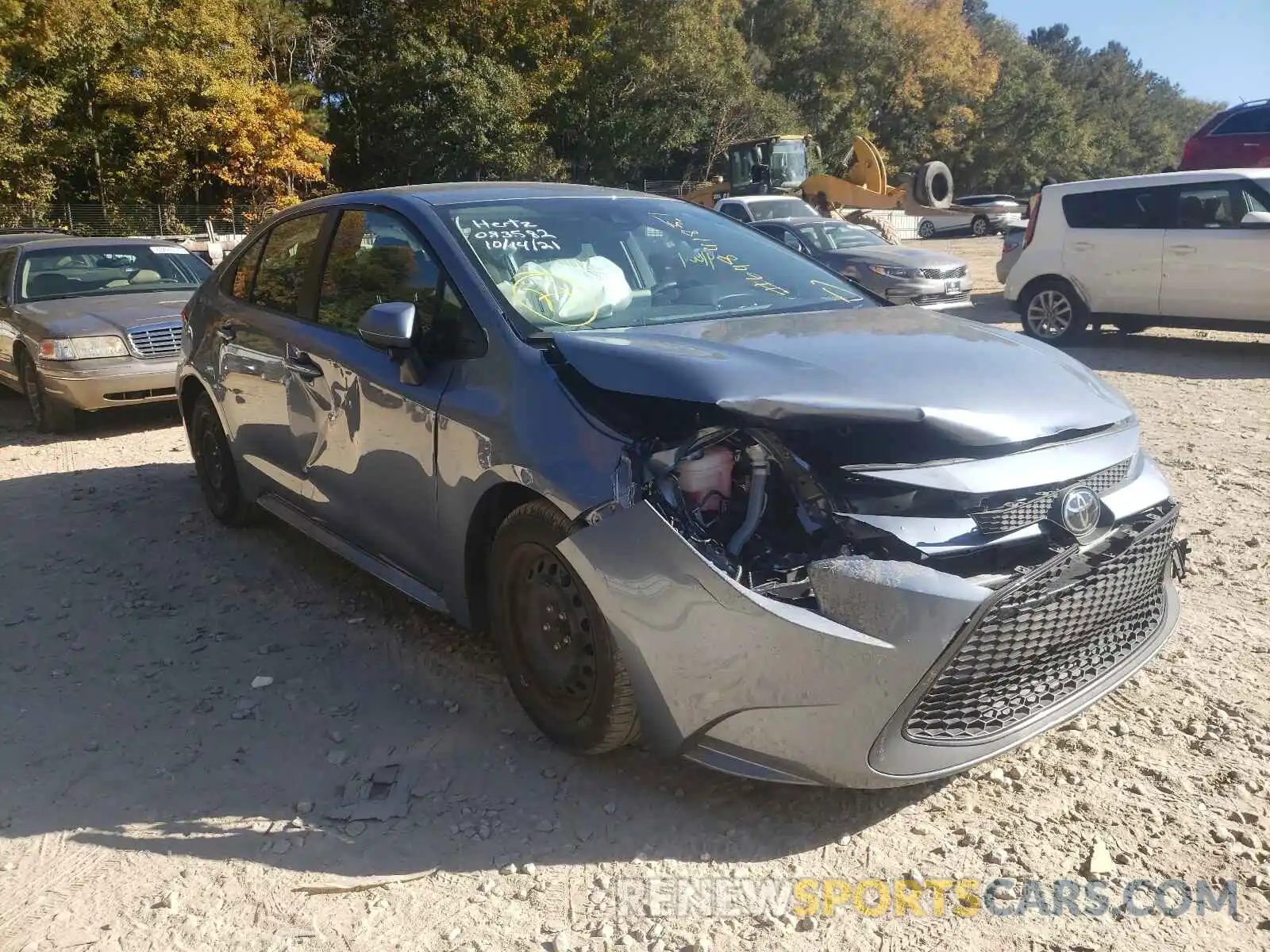 1 Photograph of a damaged car JTDEPRAE1LJ083582 TOYOTA COROLLA 2020