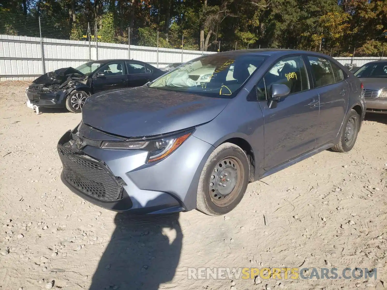 2 Photograph of a damaged car JTDEPRAE1LJ083582 TOYOTA COROLLA 2020