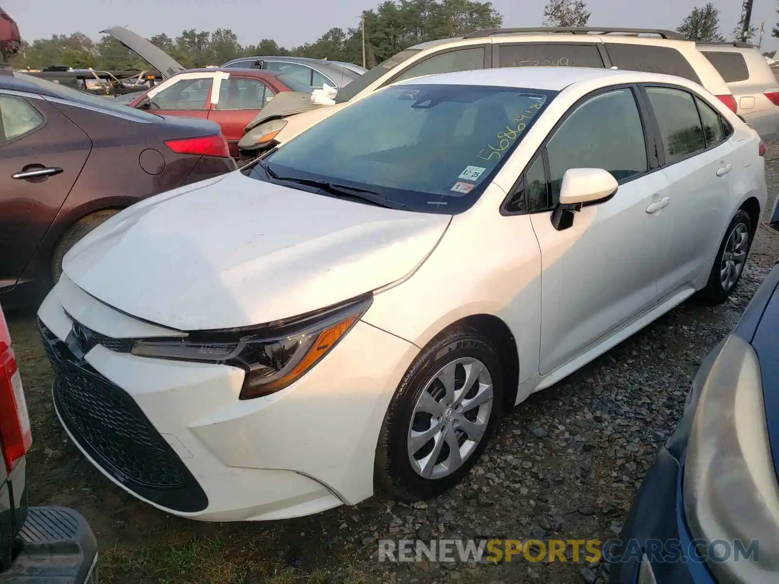 2 Photograph of a damaged car JTDEPRAE1LJ083985 TOYOTA COROLLA 2020