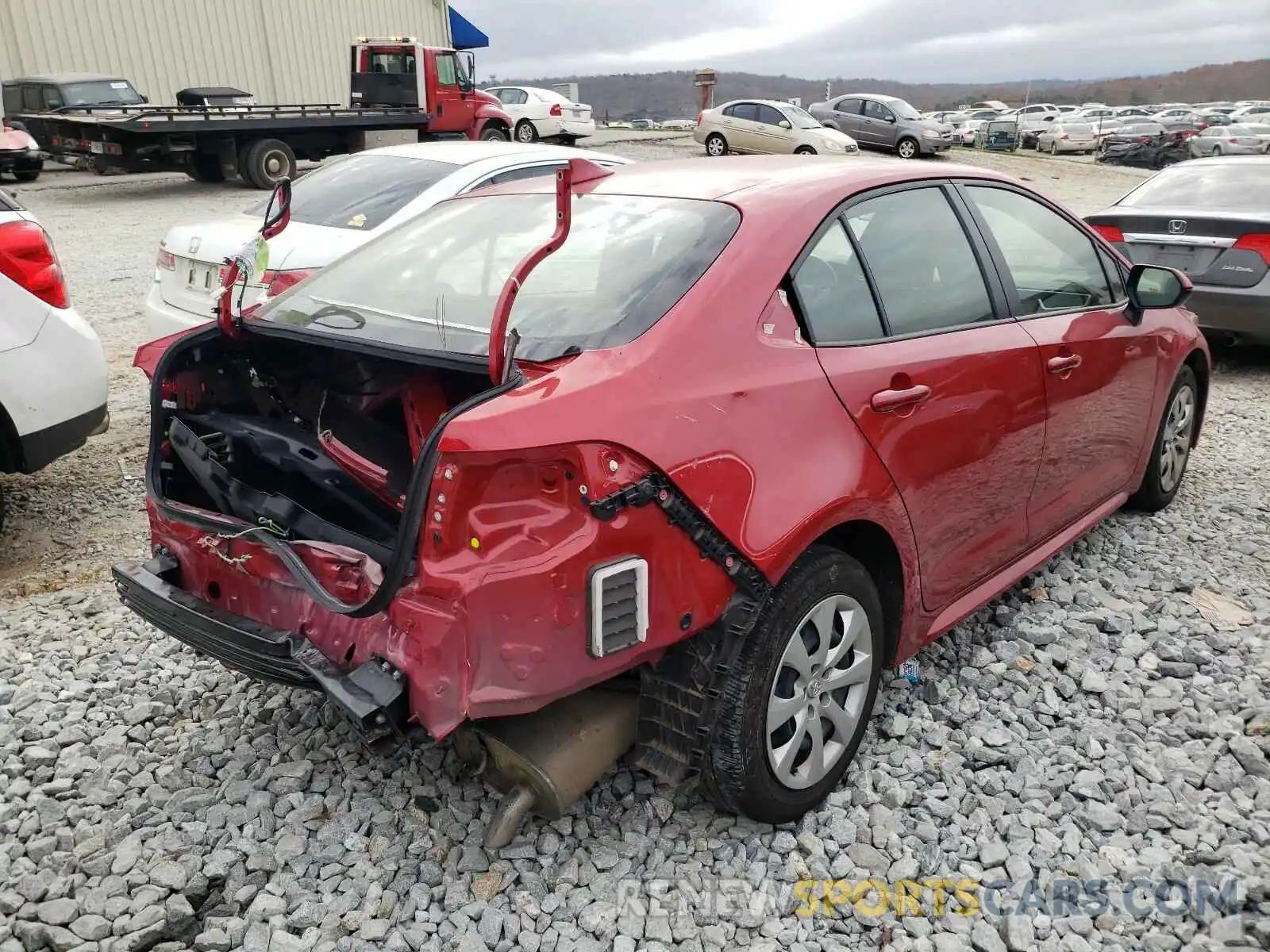 4 Photograph of a damaged car JTDEPRAE1LJ084392 TOYOTA COROLLA 2020
