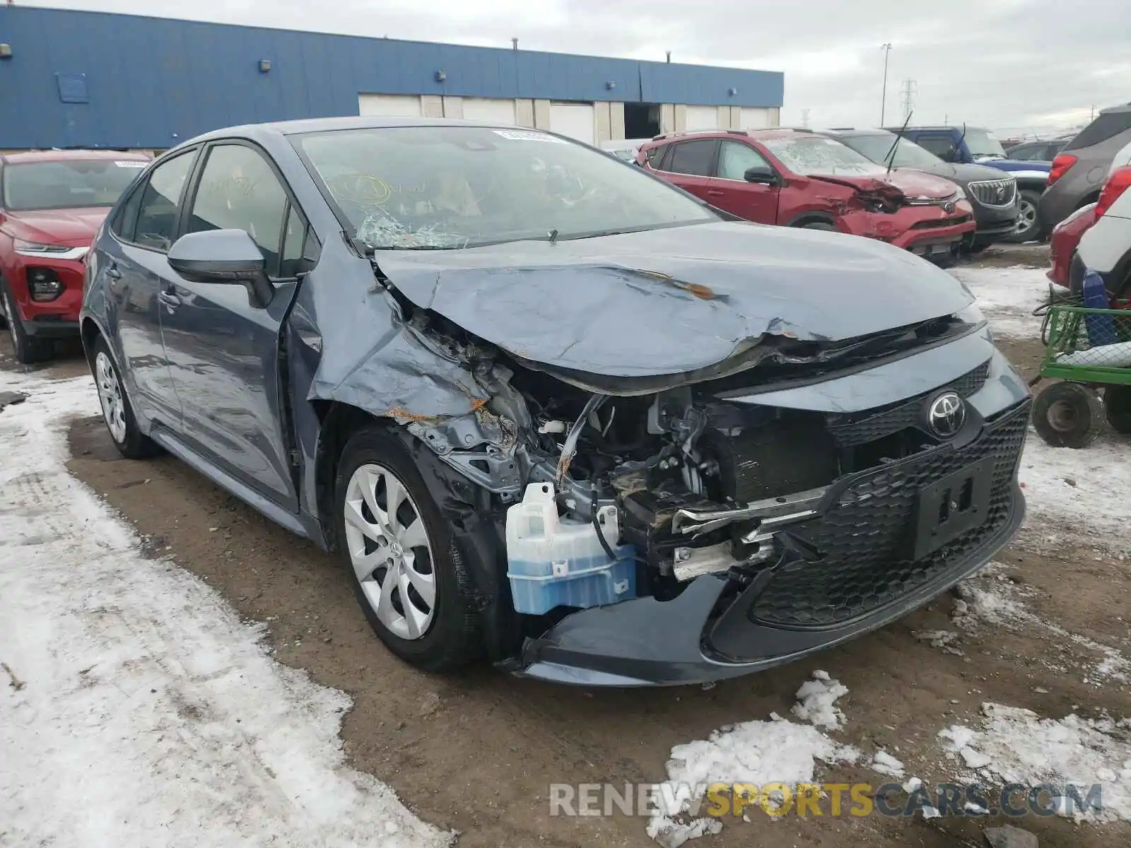 1 Photograph of a damaged car JTDEPRAE1LJ084683 TOYOTA COROLLA 2020