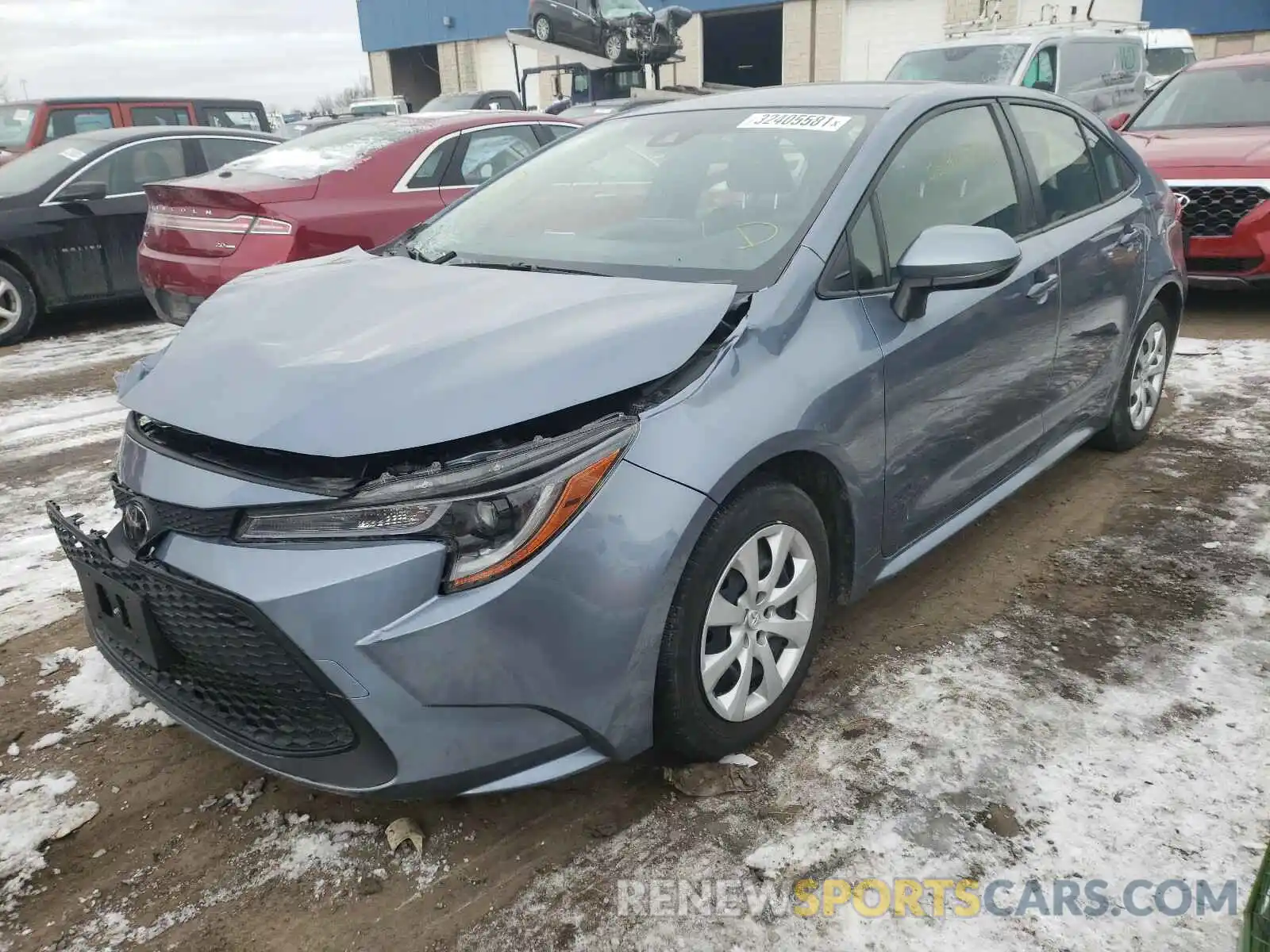 2 Photograph of a damaged car JTDEPRAE1LJ084683 TOYOTA COROLLA 2020