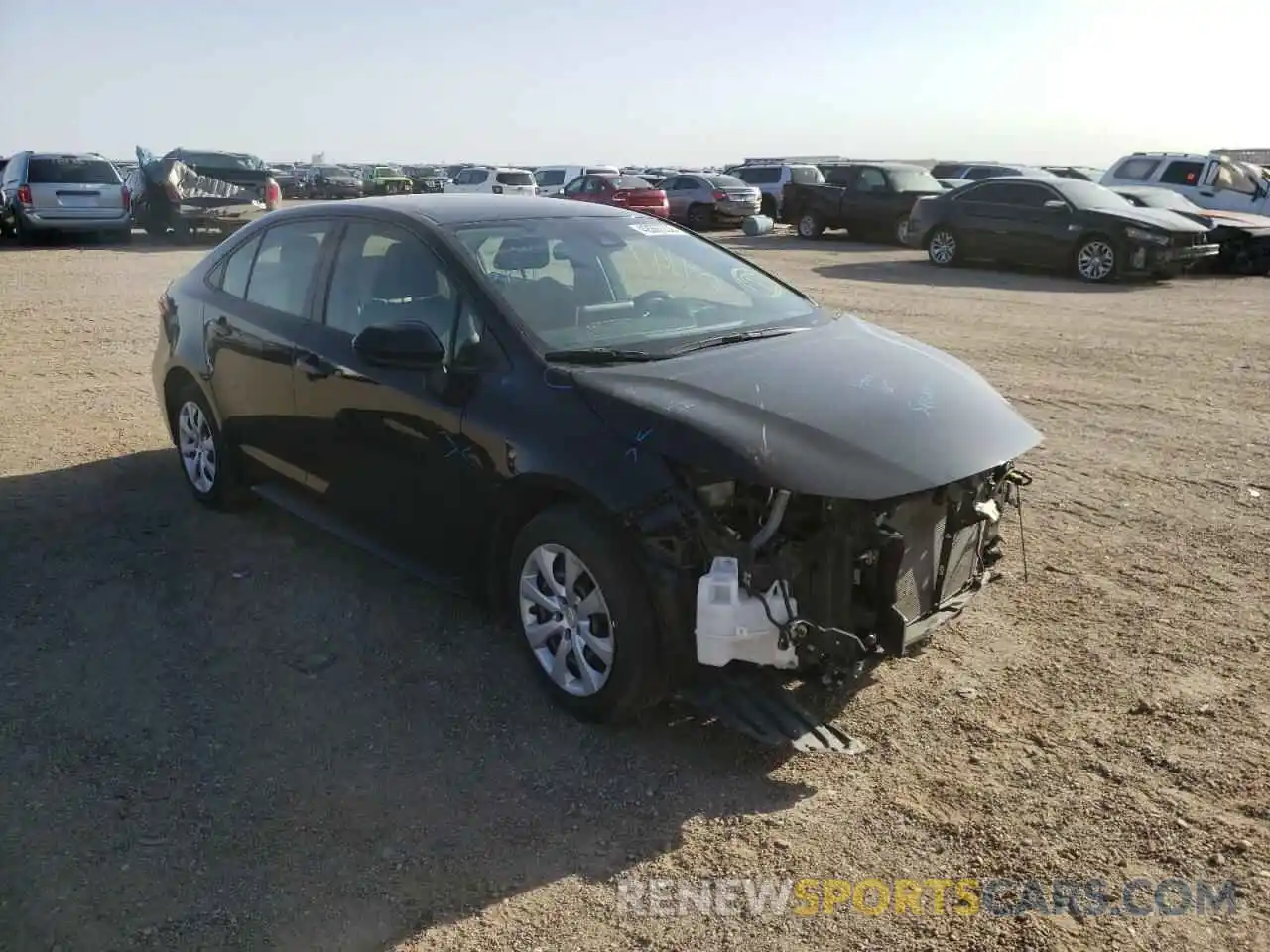 1 Photograph of a damaged car JTDEPRAE1LJ084764 TOYOTA COROLLA 2020