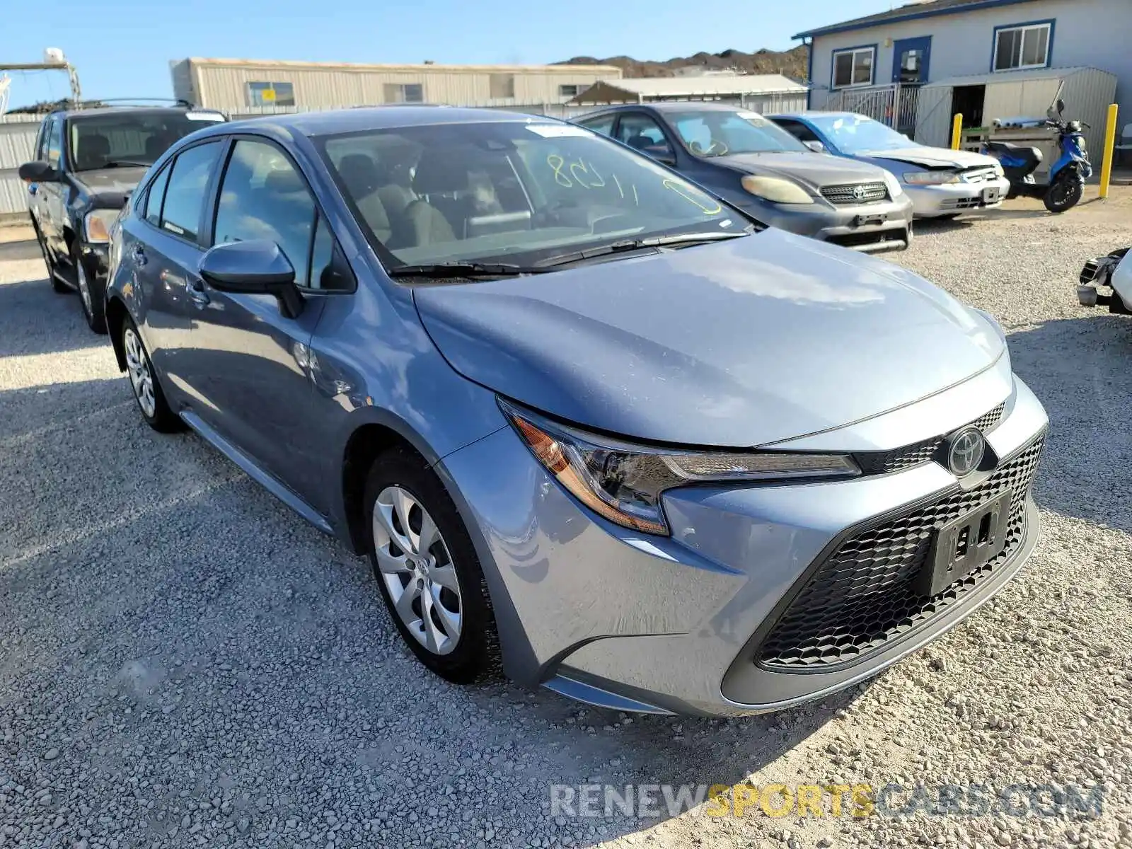 1 Photograph of a damaged car JTDEPRAE1LJ085168 TOYOTA COROLLA 2020