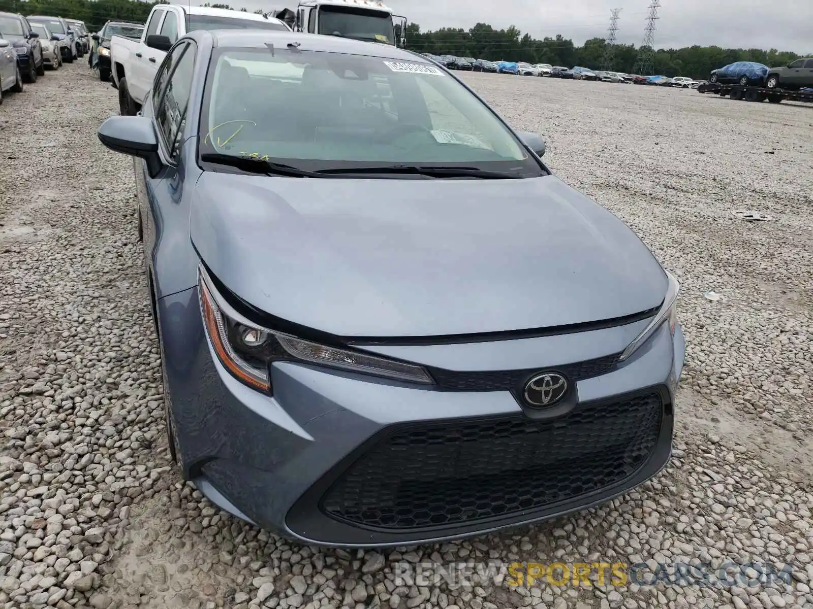 1 Photograph of a damaged car JTDEPRAE1LJ085543 TOYOTA COROLLA 2020