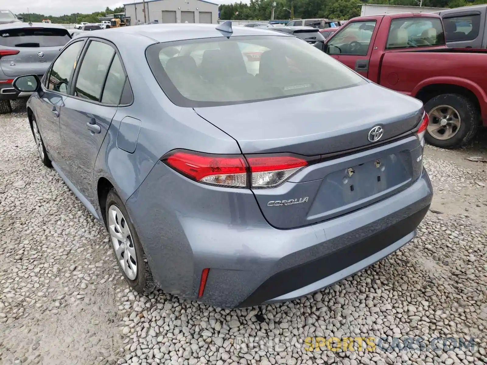 3 Photograph of a damaged car JTDEPRAE1LJ085543 TOYOTA COROLLA 2020