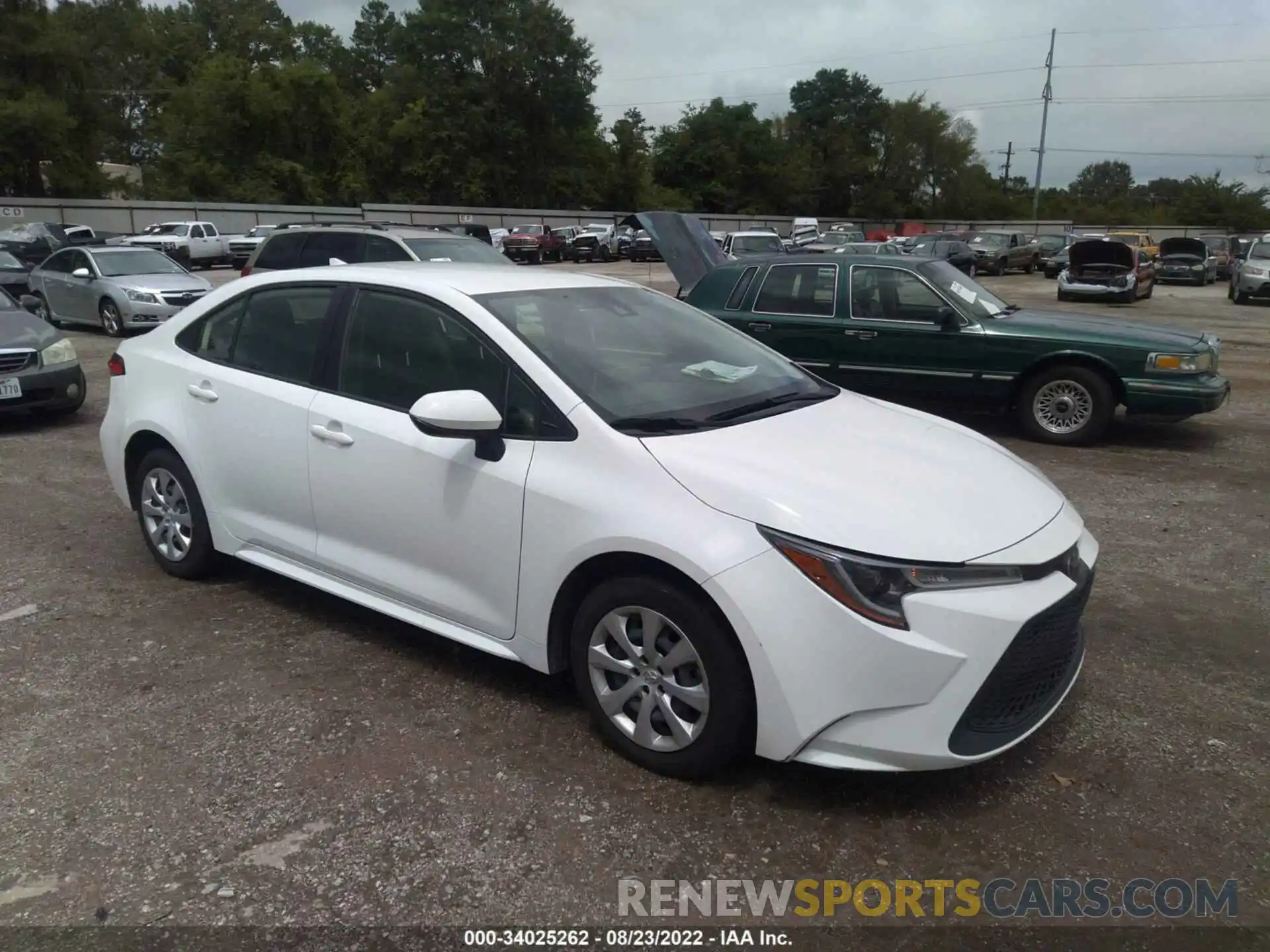 1 Photograph of a damaged car JTDEPRAE1LJ085705 TOYOTA COROLLA 2020