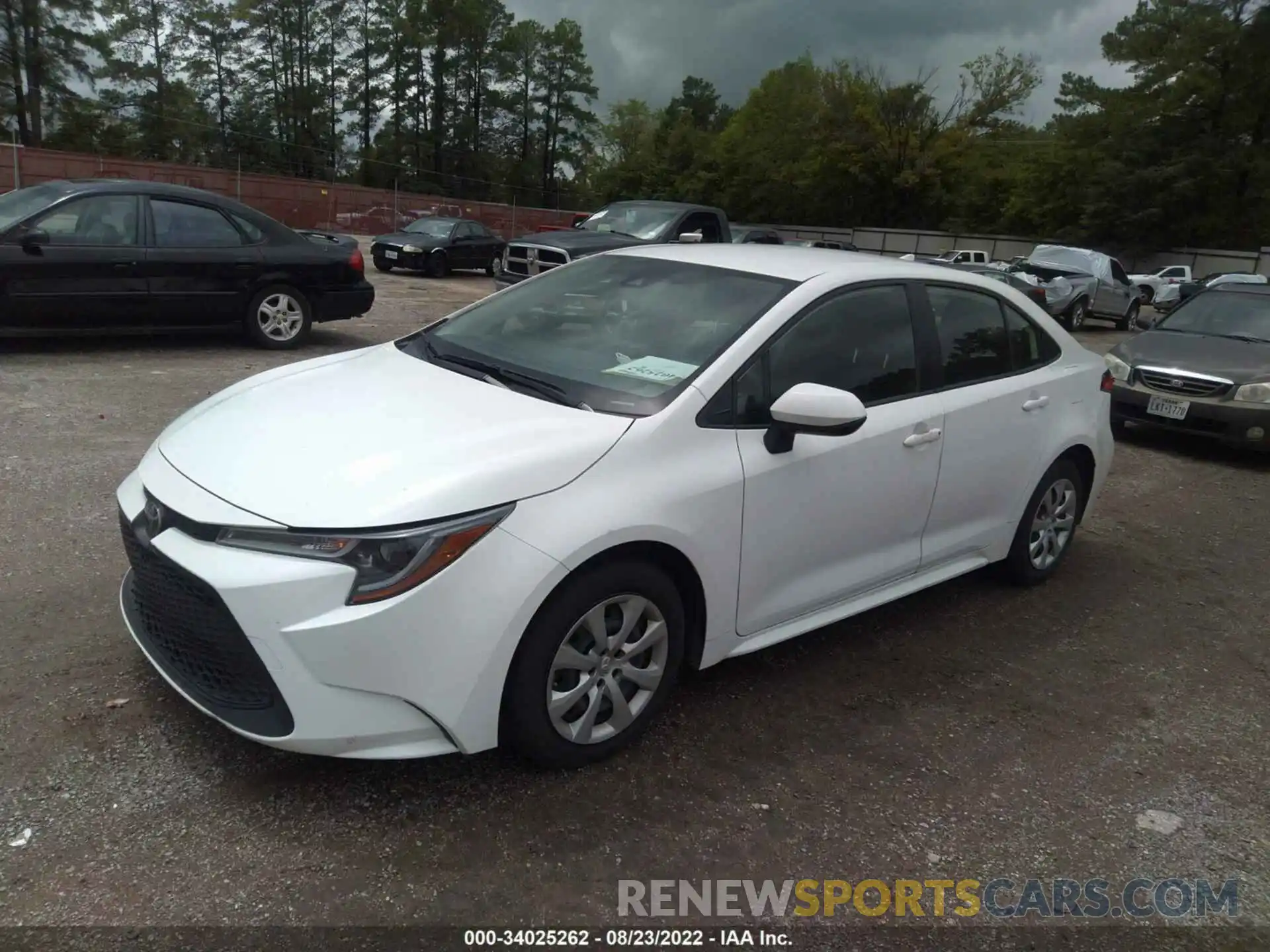 2 Photograph of a damaged car JTDEPRAE1LJ085705 TOYOTA COROLLA 2020