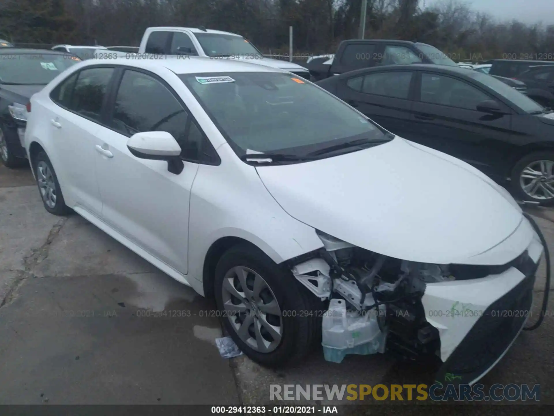 1 Photograph of a damaged car JTDEPRAE1LJ085722 TOYOTA COROLLA 2020