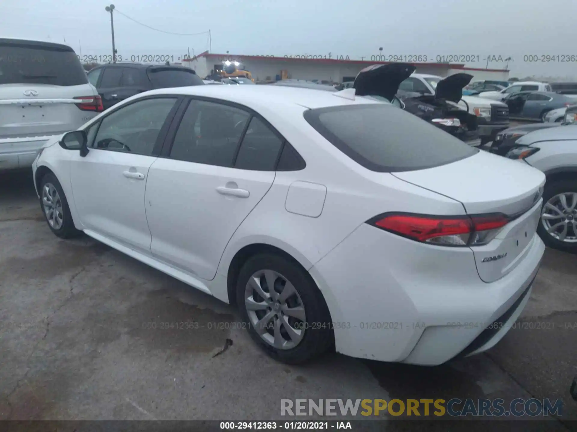 3 Photograph of a damaged car JTDEPRAE1LJ085722 TOYOTA COROLLA 2020