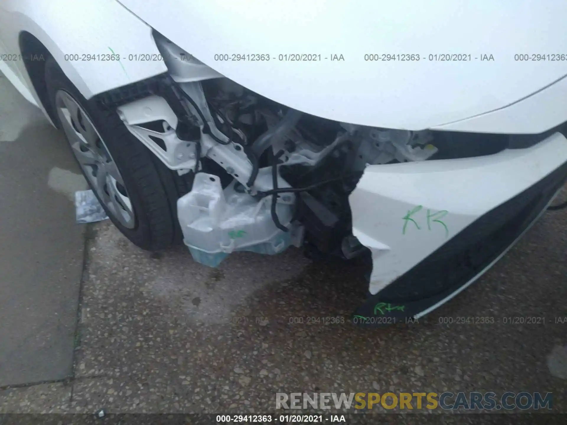 6 Photograph of a damaged car JTDEPRAE1LJ085722 TOYOTA COROLLA 2020
