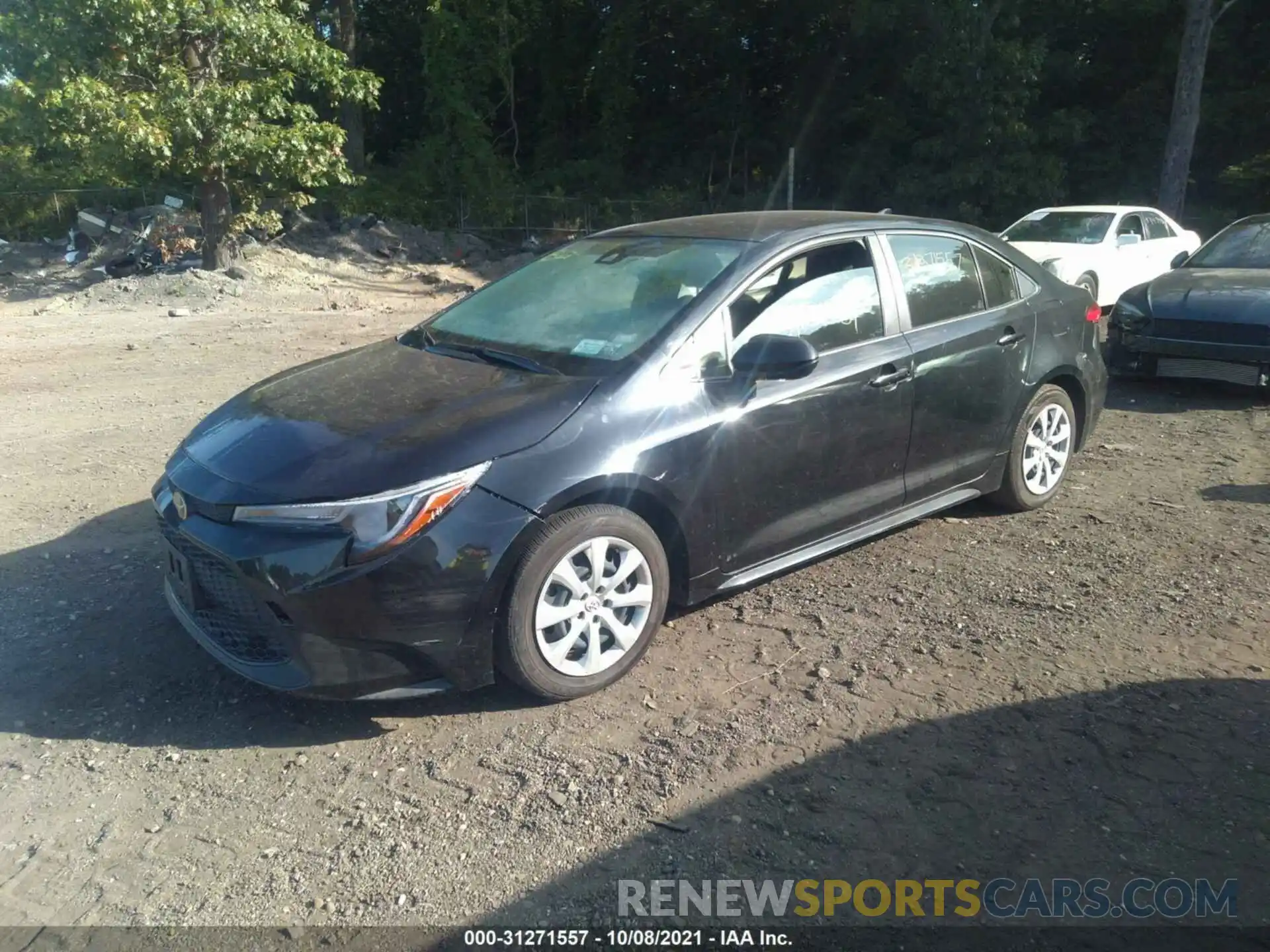 2 Photograph of a damaged car JTDEPRAE1LJ085848 TOYOTA COROLLA 2020