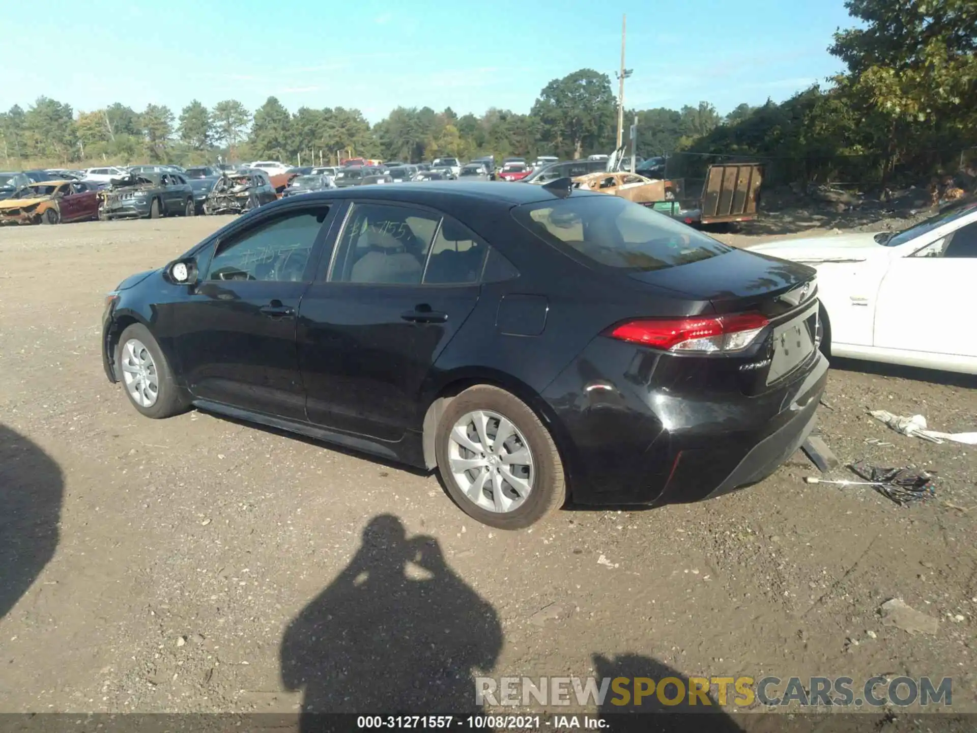 3 Photograph of a damaged car JTDEPRAE1LJ085848 TOYOTA COROLLA 2020