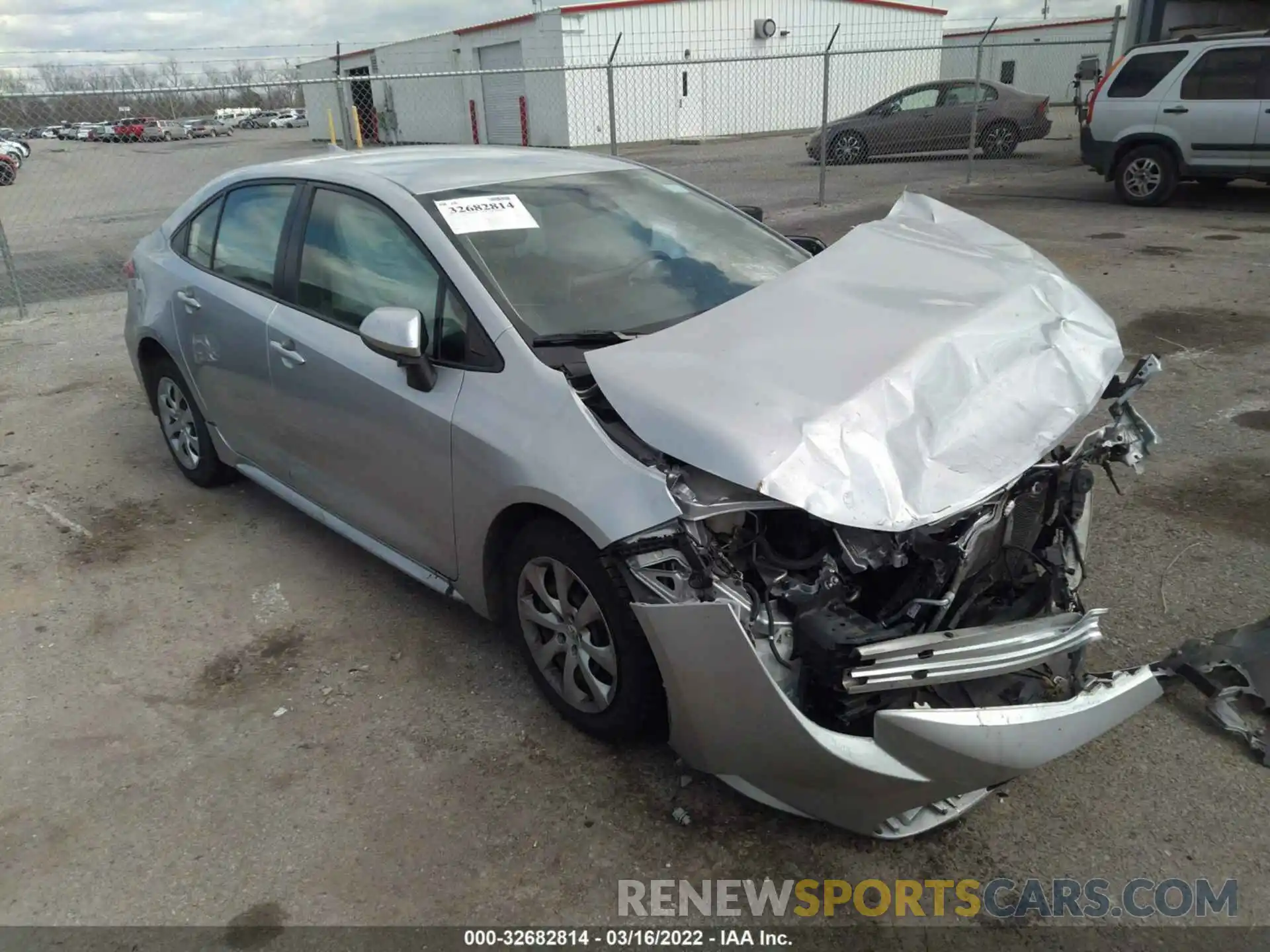 1 Photograph of a damaged car JTDEPRAE1LJ085977 TOYOTA COROLLA 2020