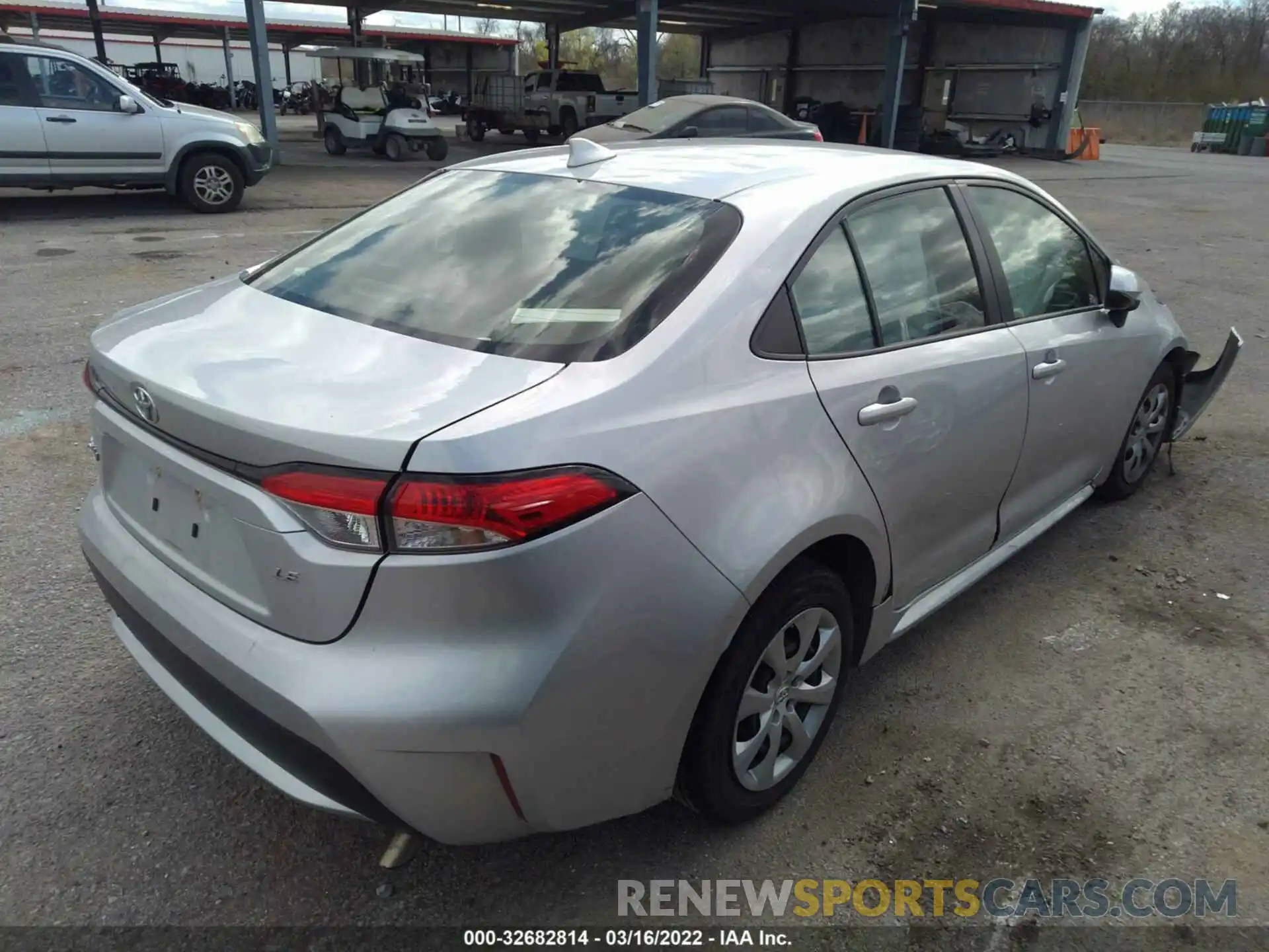 4 Photograph of a damaged car JTDEPRAE1LJ085977 TOYOTA COROLLA 2020