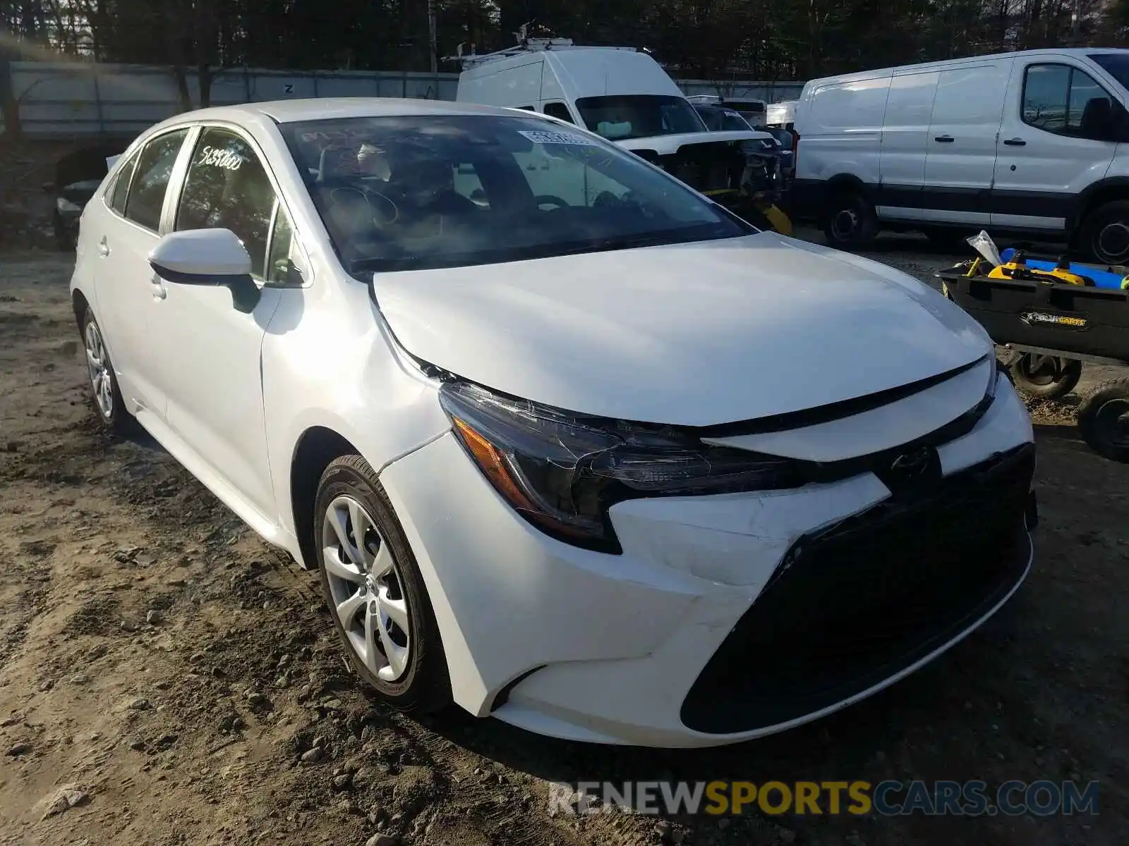 1 Photograph of a damaged car JTDEPRAE1LJ086238 TOYOTA COROLLA 2020