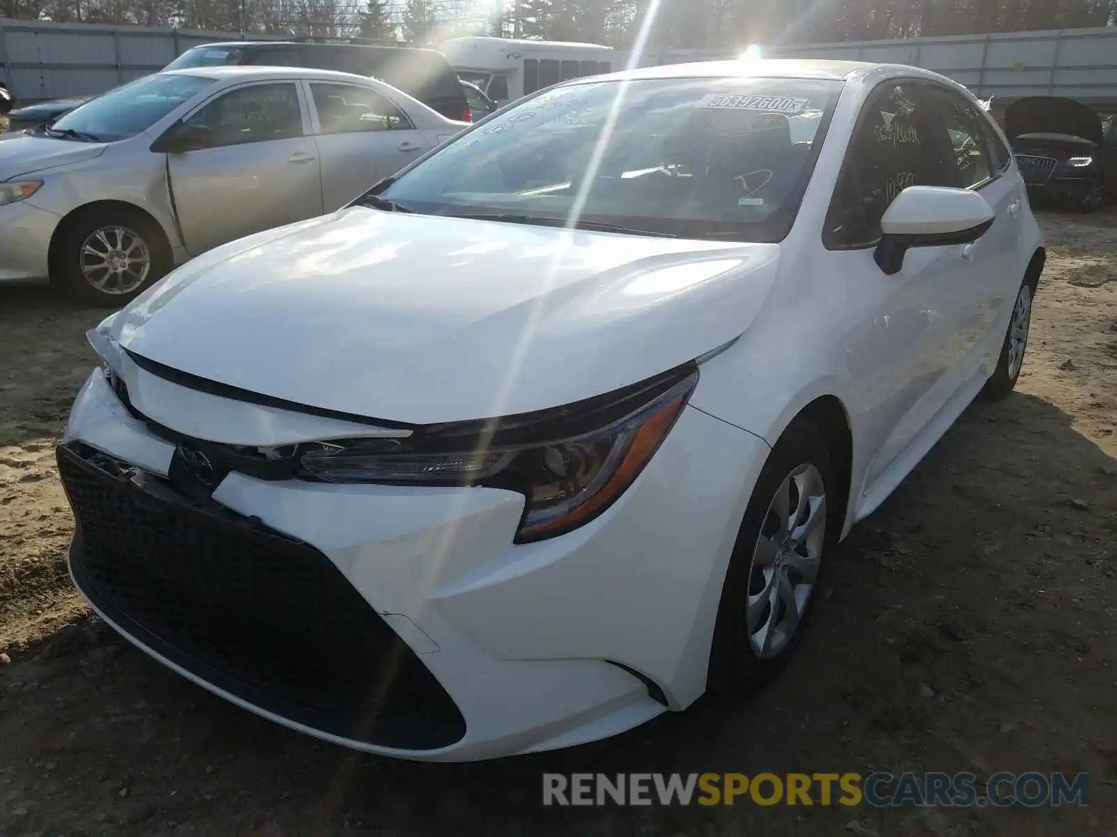 2 Photograph of a damaged car JTDEPRAE1LJ086238 TOYOTA COROLLA 2020