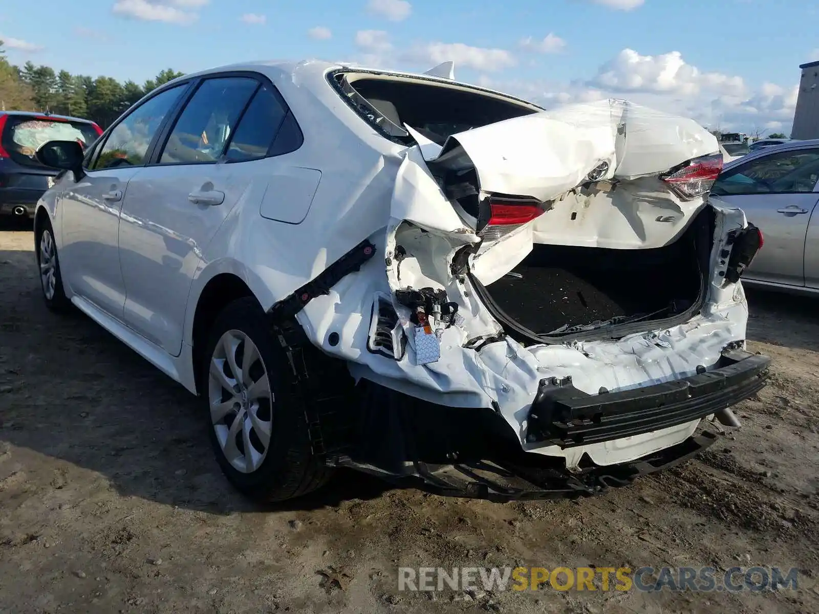 3 Photograph of a damaged car JTDEPRAE1LJ086238 TOYOTA COROLLA 2020