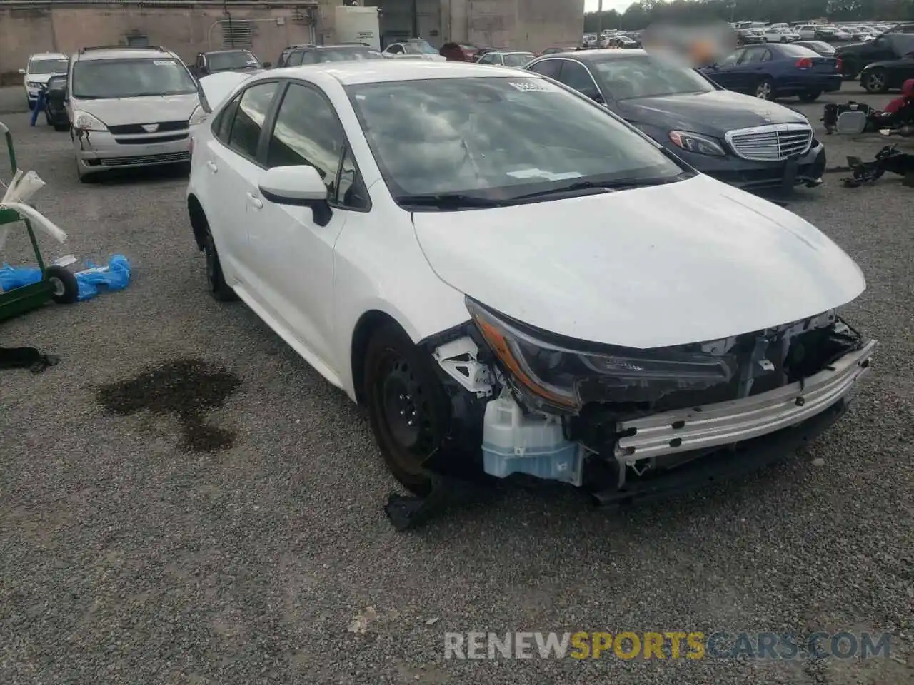 1 Photograph of a damaged car JTDEPRAE1LJ086918 TOYOTA COROLLA 2020