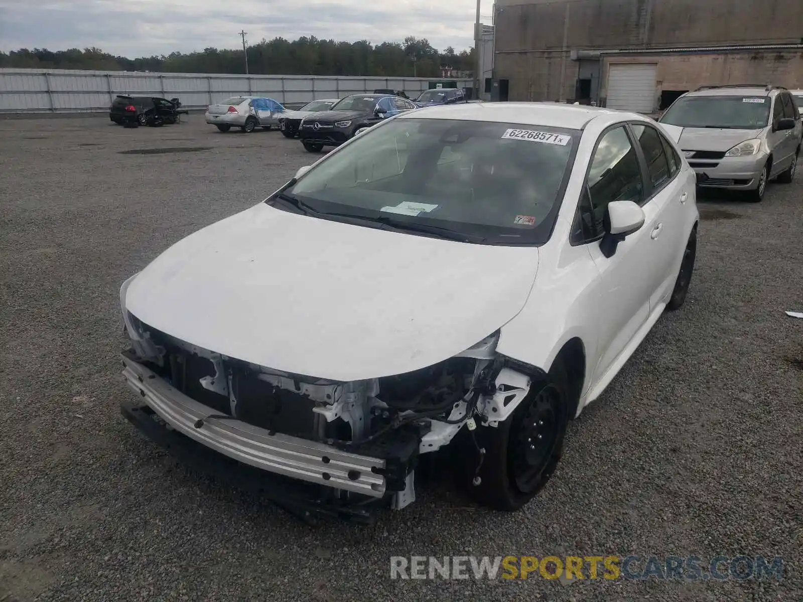 2 Photograph of a damaged car JTDEPRAE1LJ086918 TOYOTA COROLLA 2020