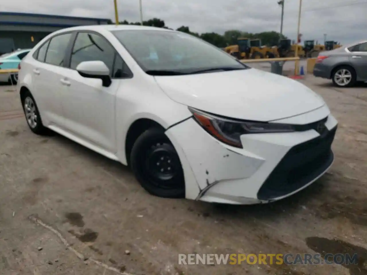 1 Photograph of a damaged car JTDEPRAE1LJ087437 TOYOTA COROLLA 2020