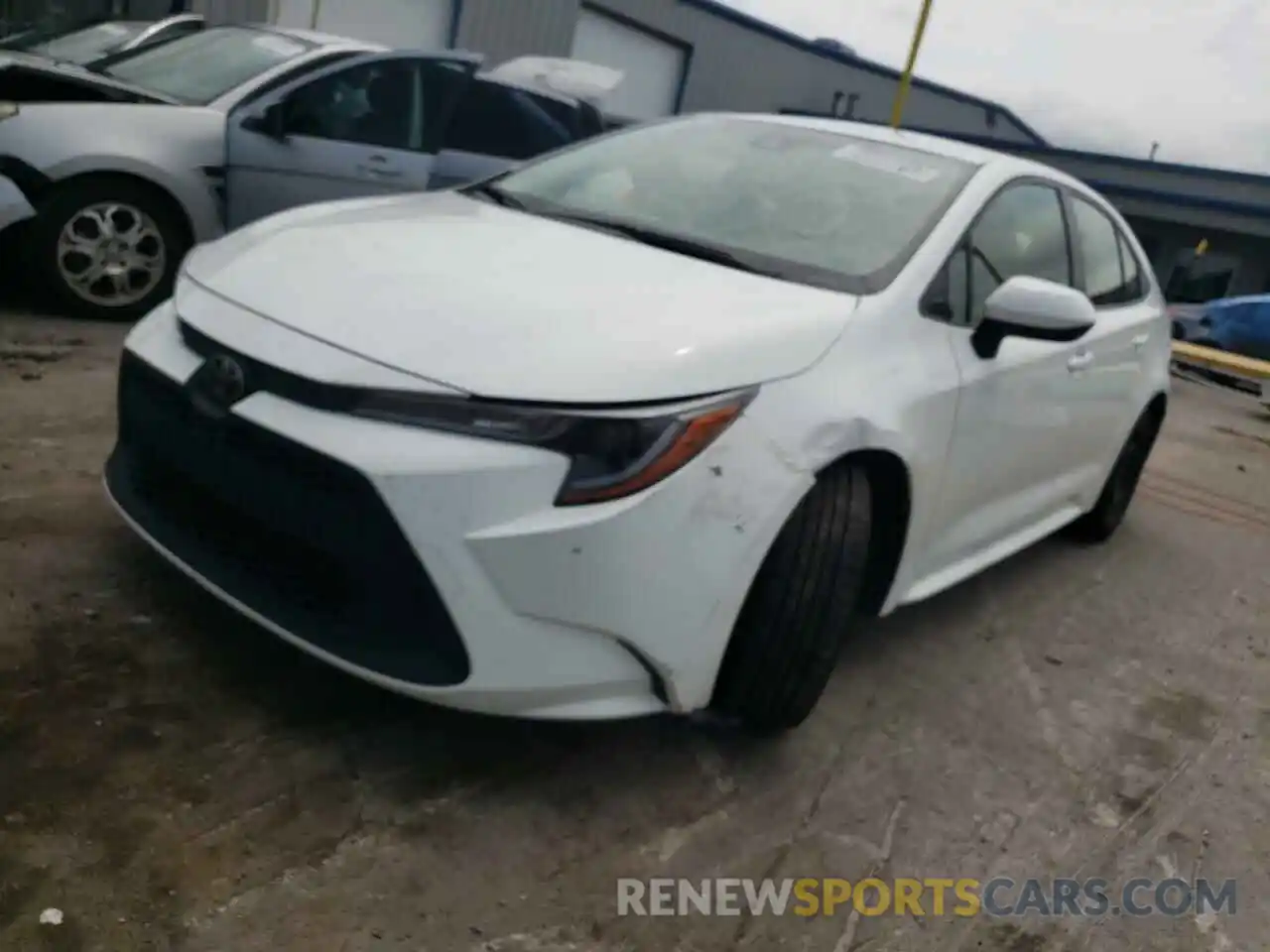 2 Photograph of a damaged car JTDEPRAE1LJ087437 TOYOTA COROLLA 2020