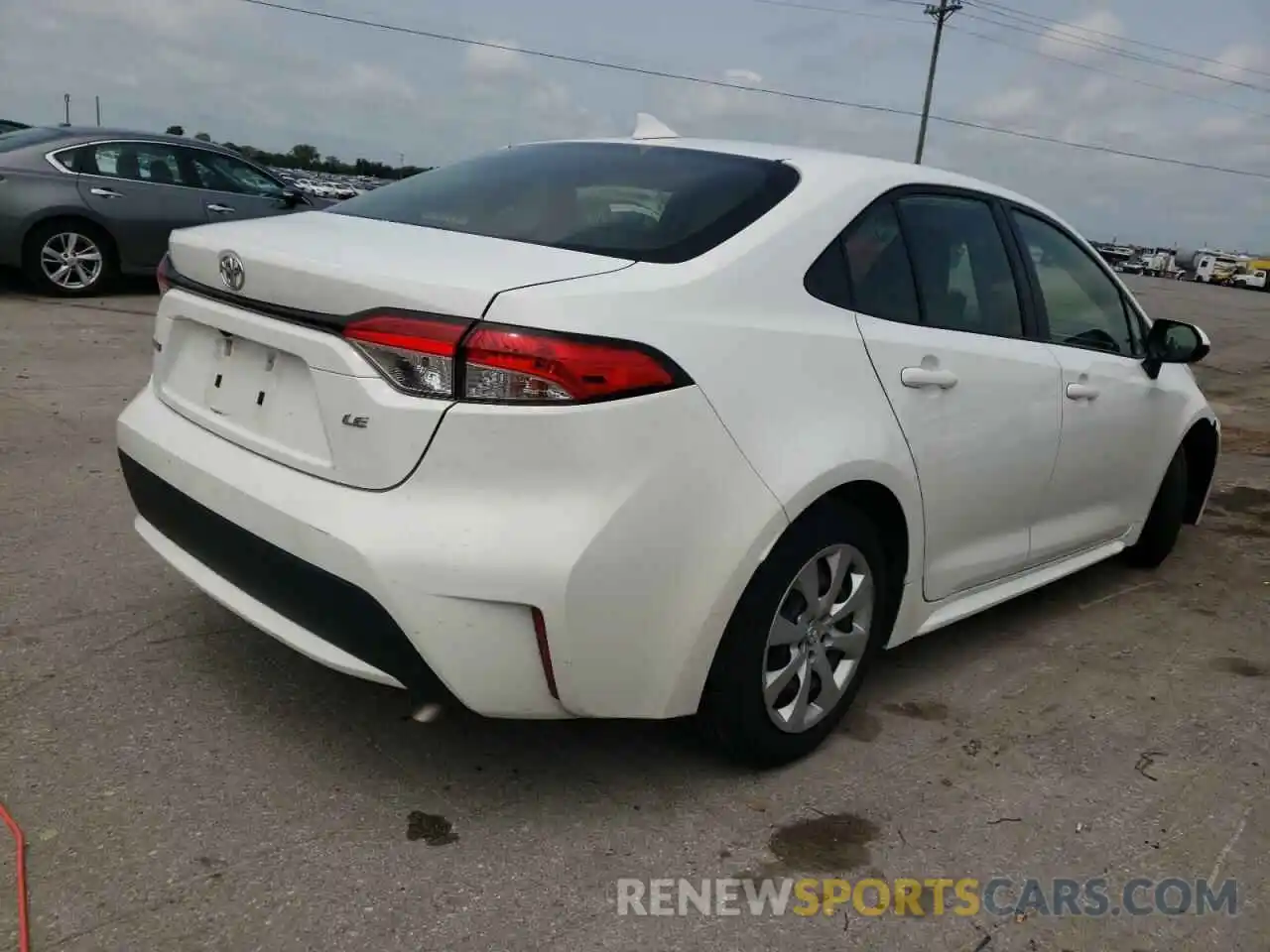 4 Photograph of a damaged car JTDEPRAE1LJ087437 TOYOTA COROLLA 2020