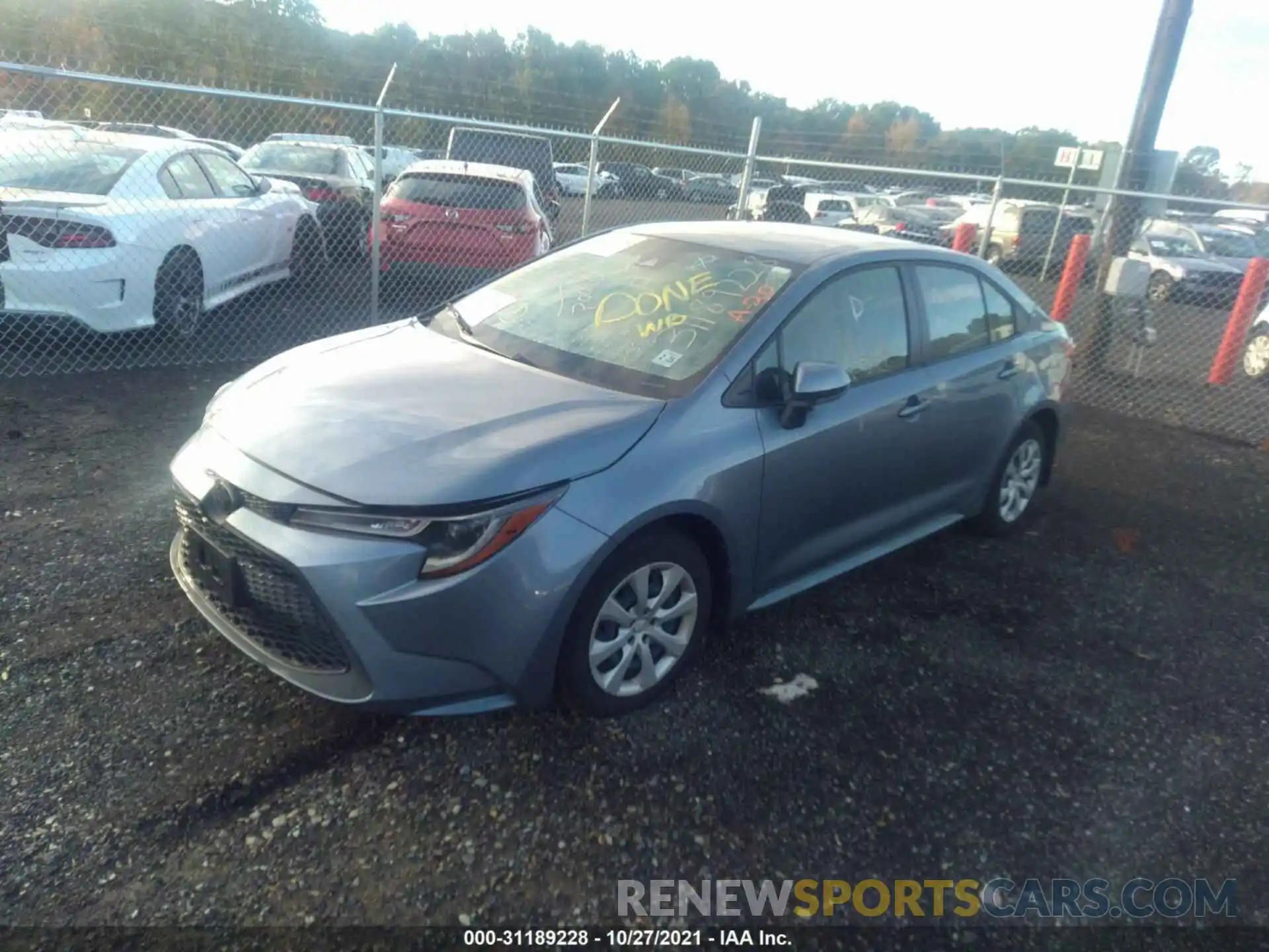 2 Photograph of a damaged car JTDEPRAE1LJ087762 TOYOTA COROLLA 2020