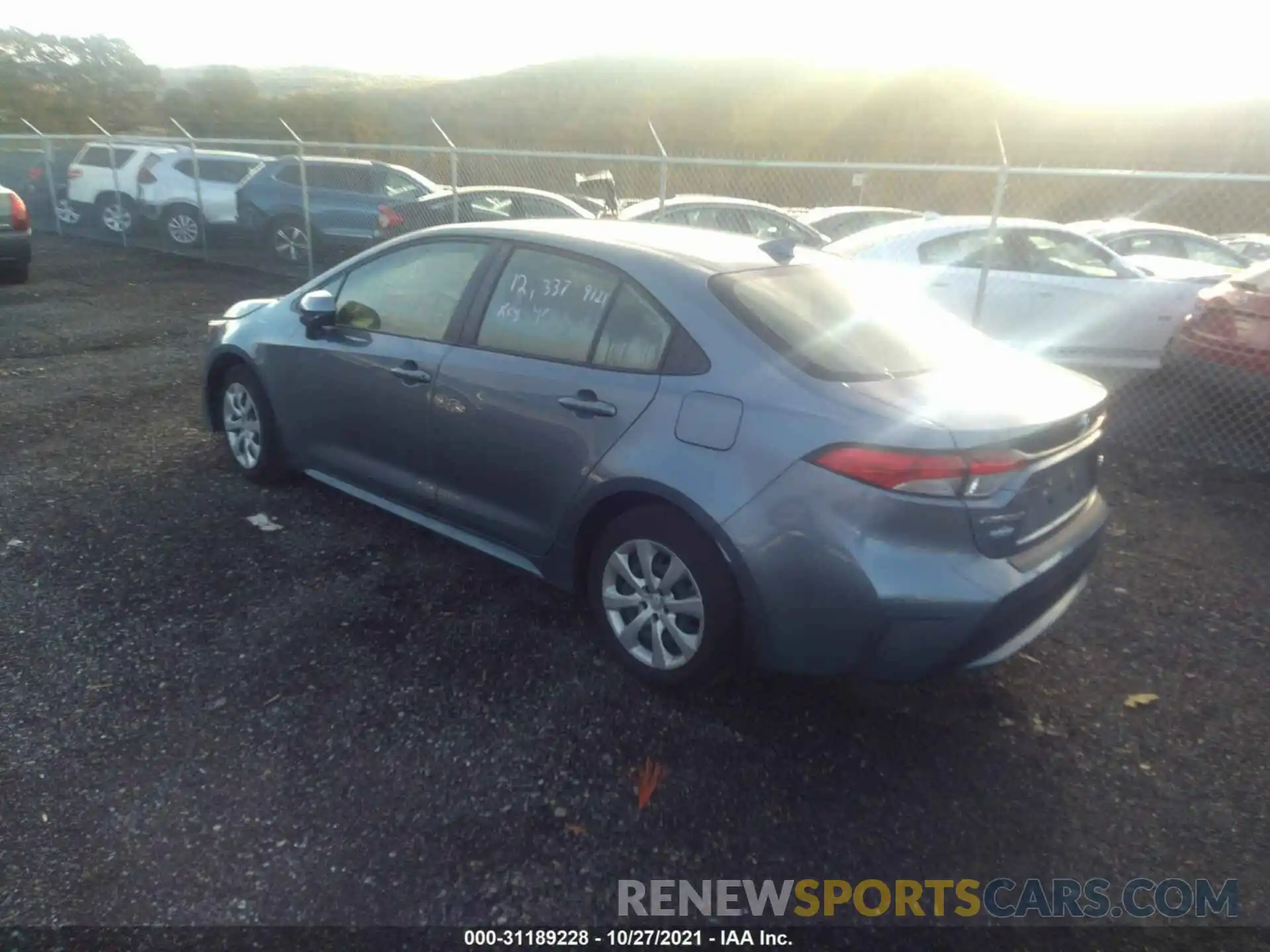 3 Photograph of a damaged car JTDEPRAE1LJ087762 TOYOTA COROLLA 2020